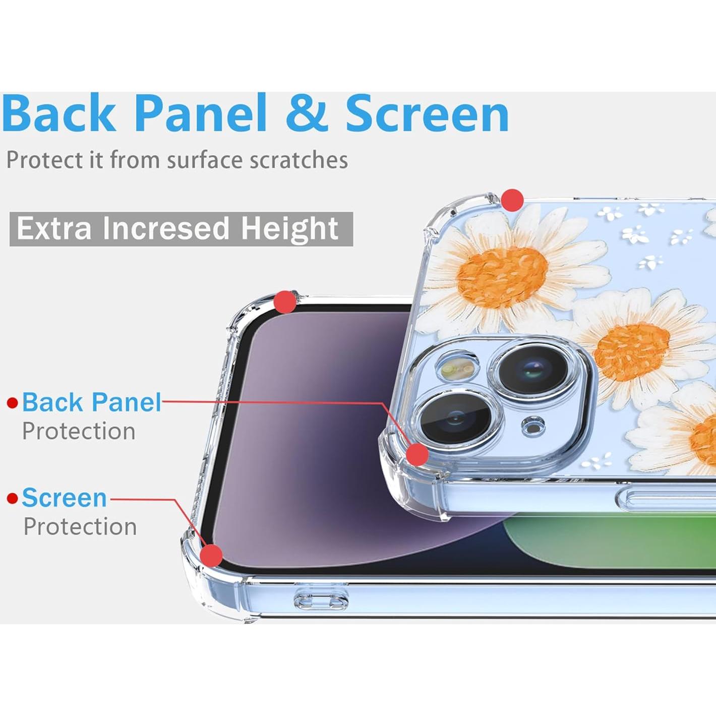 Funda TPU Floral Margarita para Realme C67 4G - Antichoque