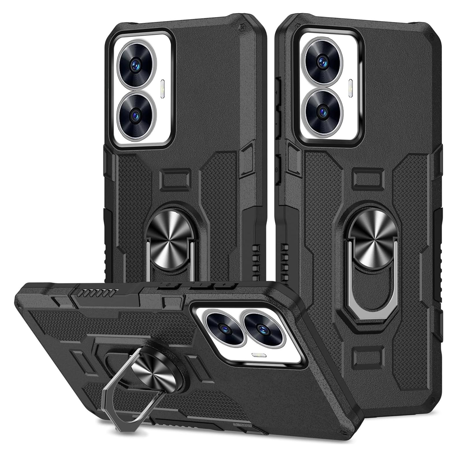 Funda Oppo Realme C55 con Soporte Magnético y Protección Militar