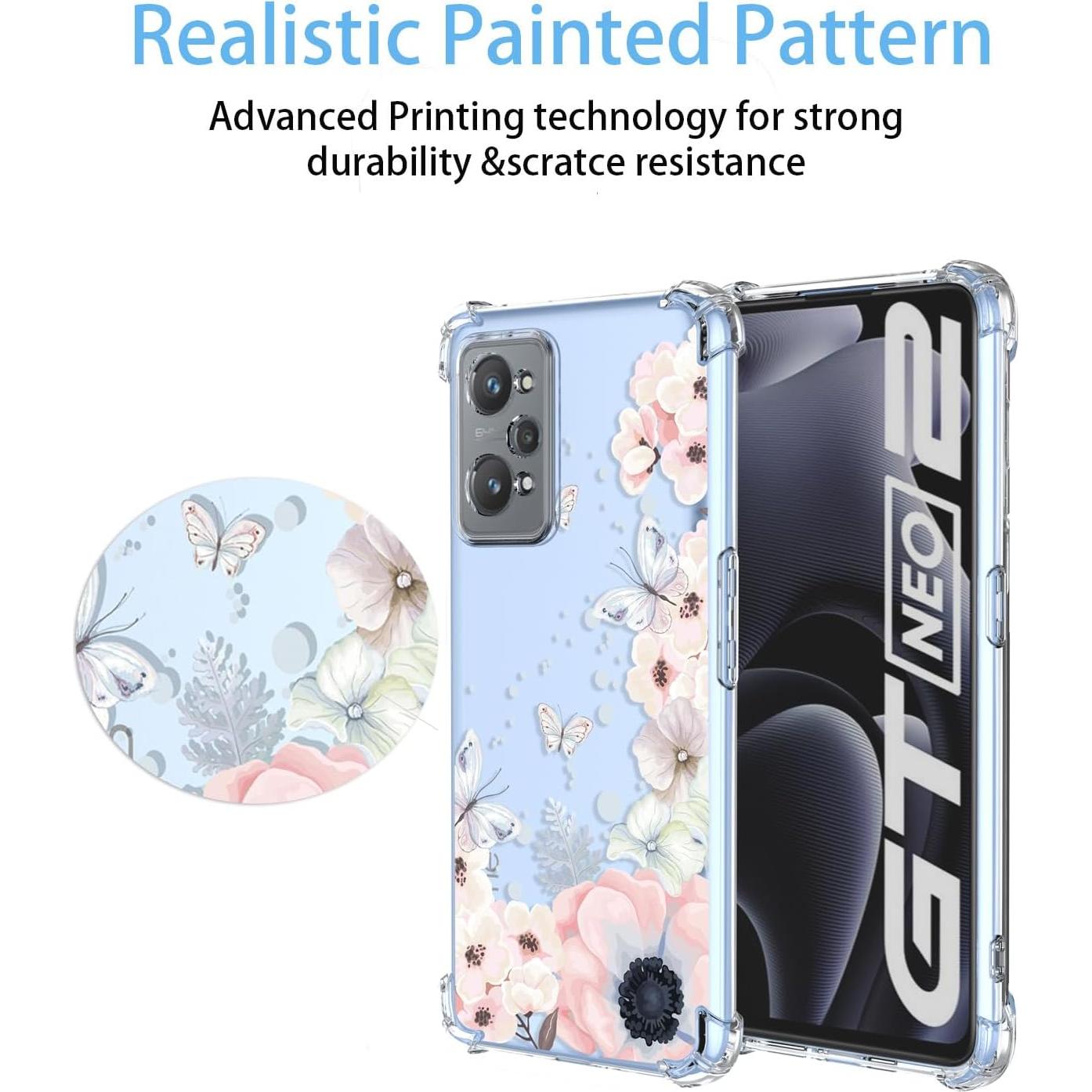 Funda Floral Oppo Realme GT Neo 2 5G - TPU Ultra Delgada