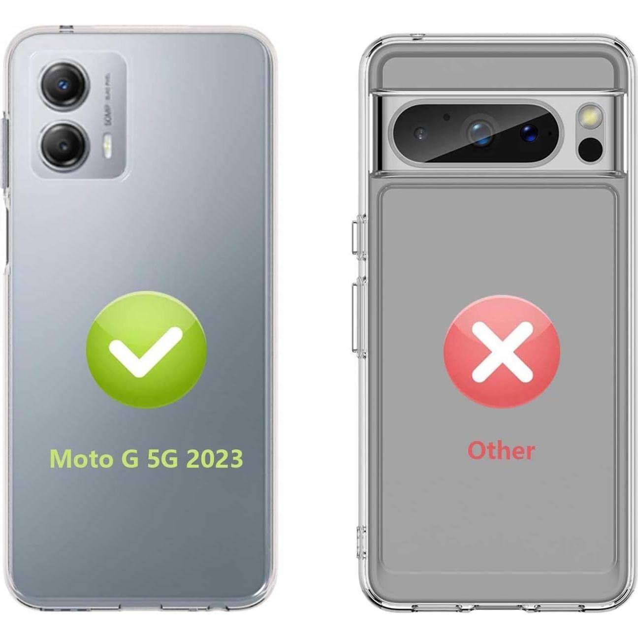 Funda Transparente TPU KEEPCA para Moto G 5G 2023 - Antirayaduras