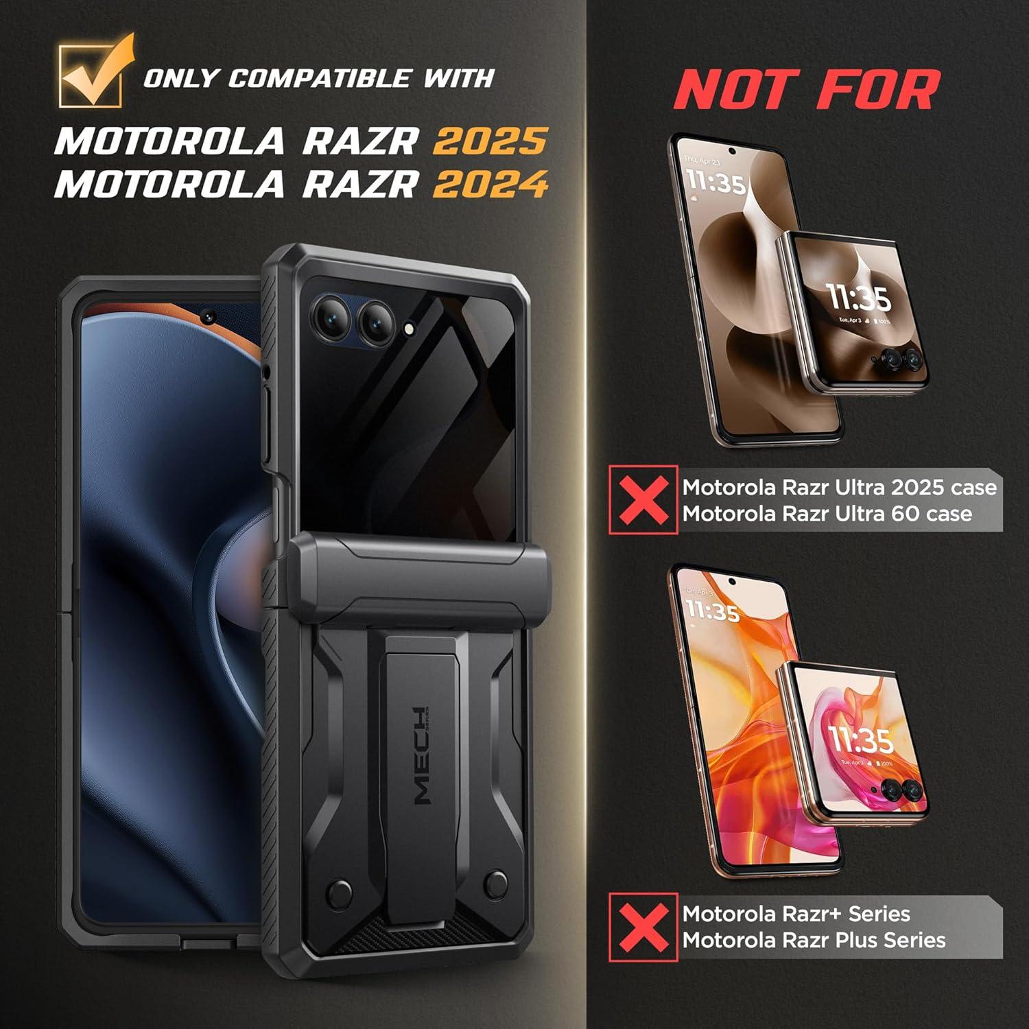 Funda TONGATE para Motorola Razr 2025/2024 con Protector Privado
