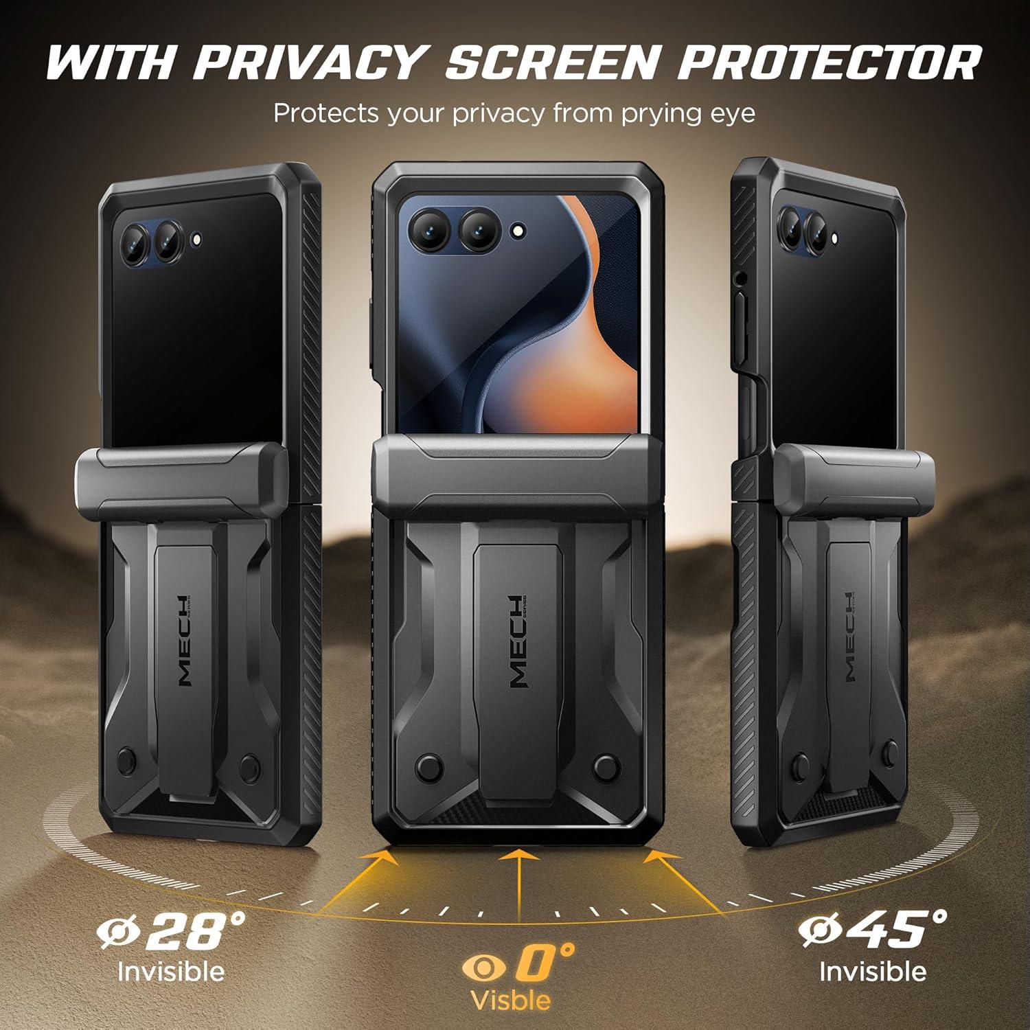 Funda TONGATE para Motorola Razr 2025/2024 con Protector Privado