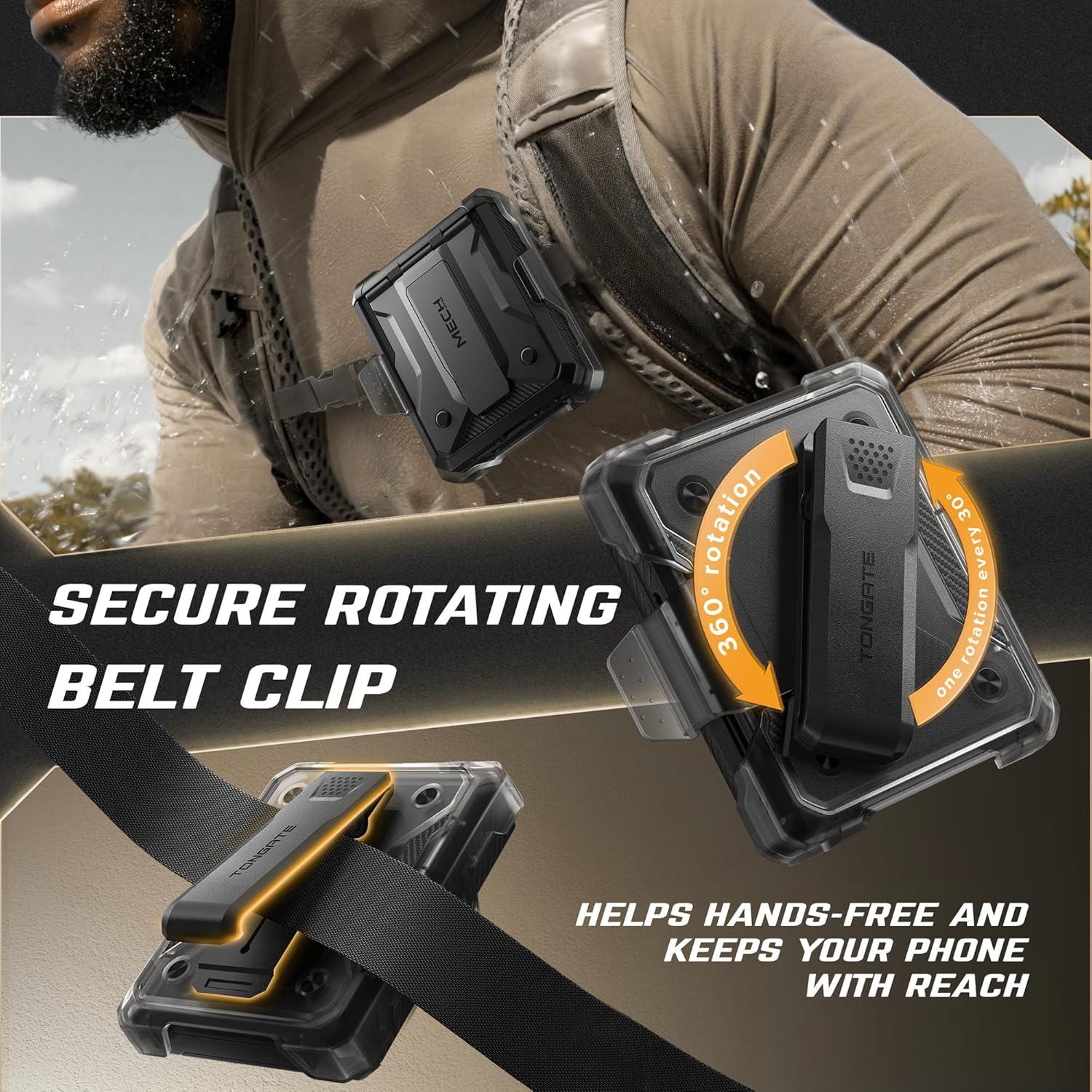 Funda TONGATE para Motorola Razr 2025/2024 con Protector Privado