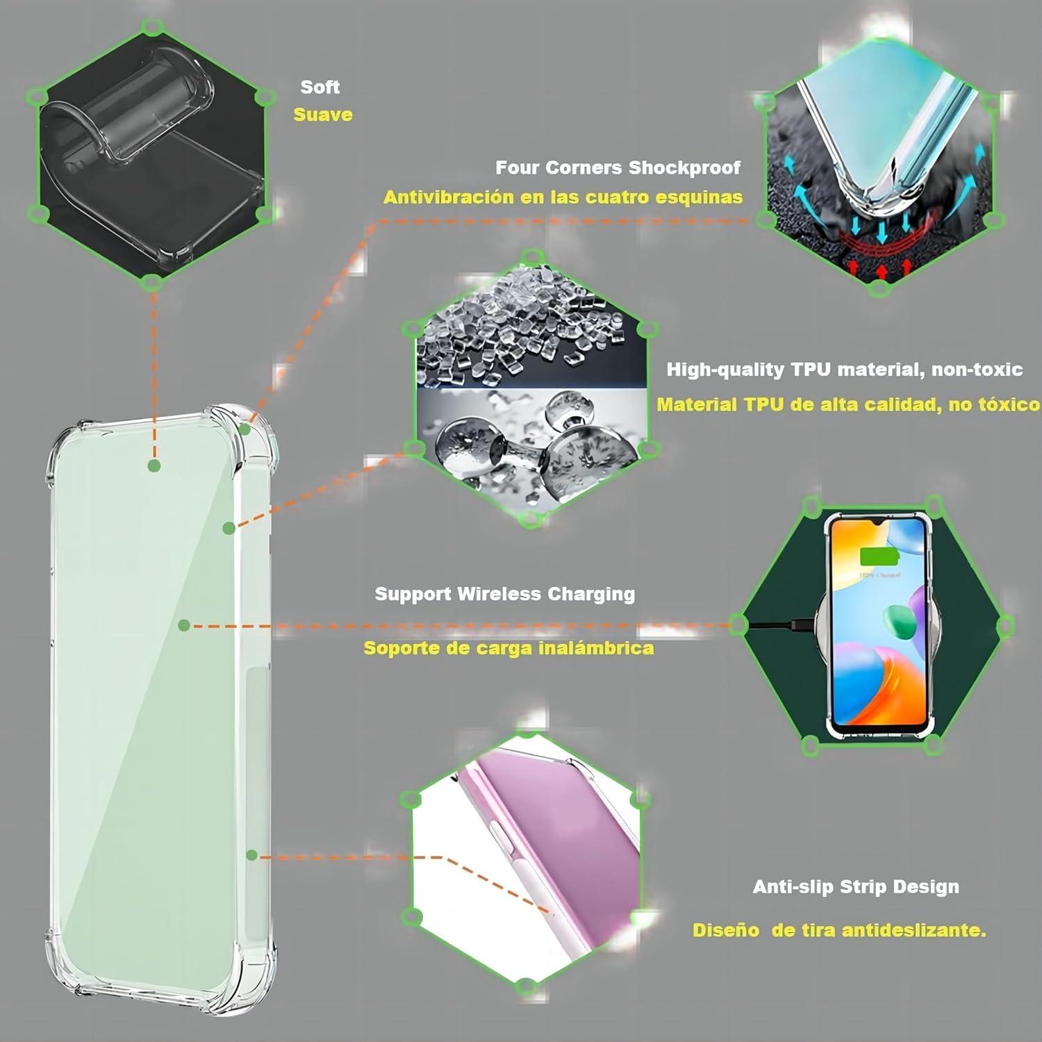 Funda Protectora TPU USTIYA para Motorola One Vision Transparente
