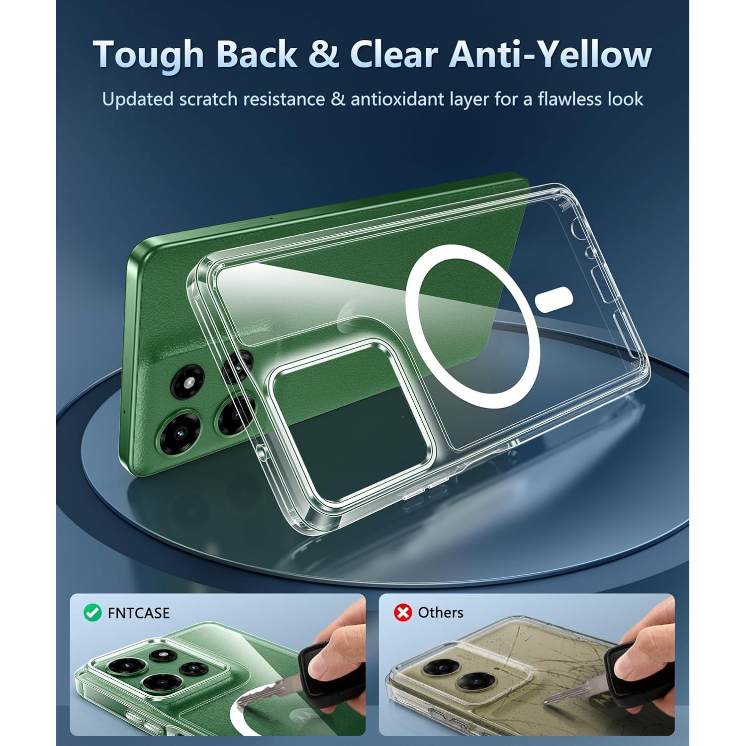 Funda FNTCASE para Moto G Power 5G 2025 - Protección Militar Clara