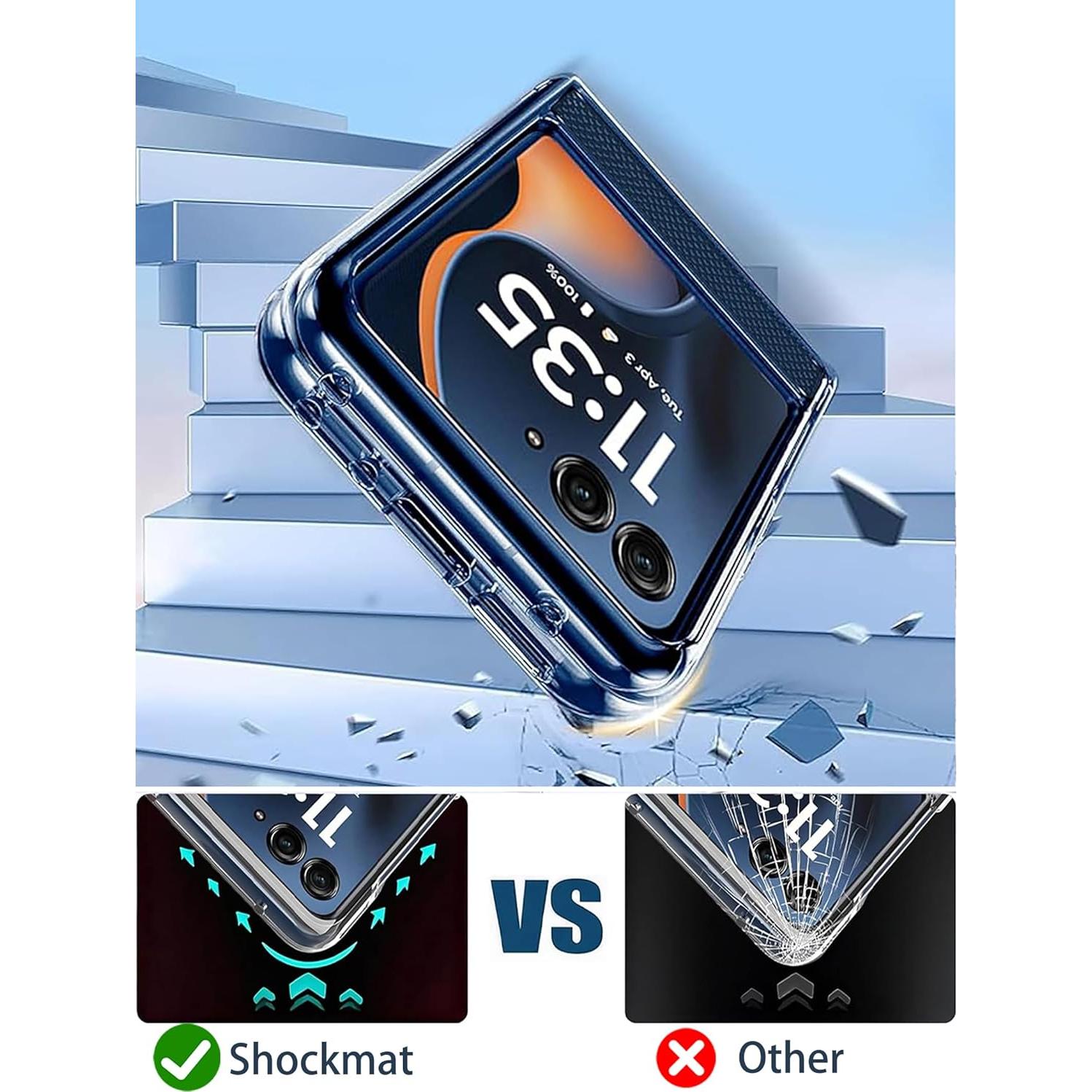 Funda Protectora Transparente QXC YABUDA para Motorola Razr 2025/2024