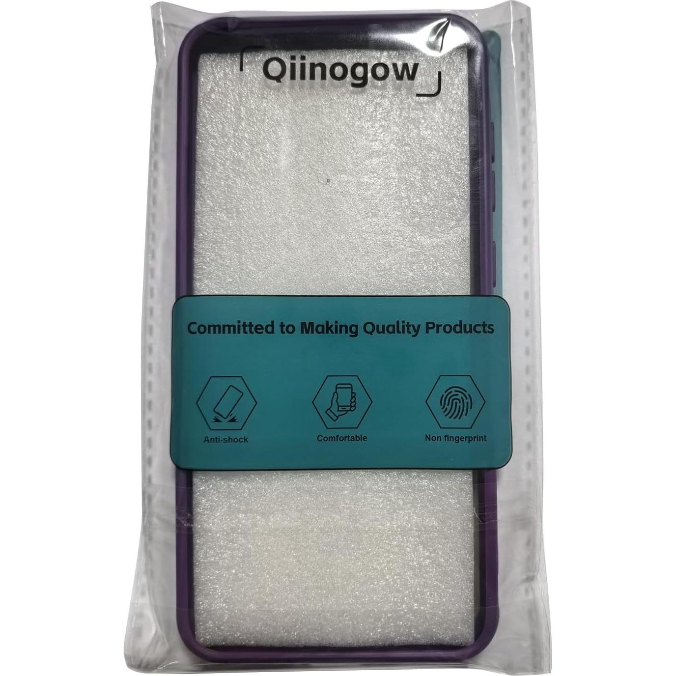 Funda Protectora Qiinogow para Motorola Edge 60 Fusion Púrpura