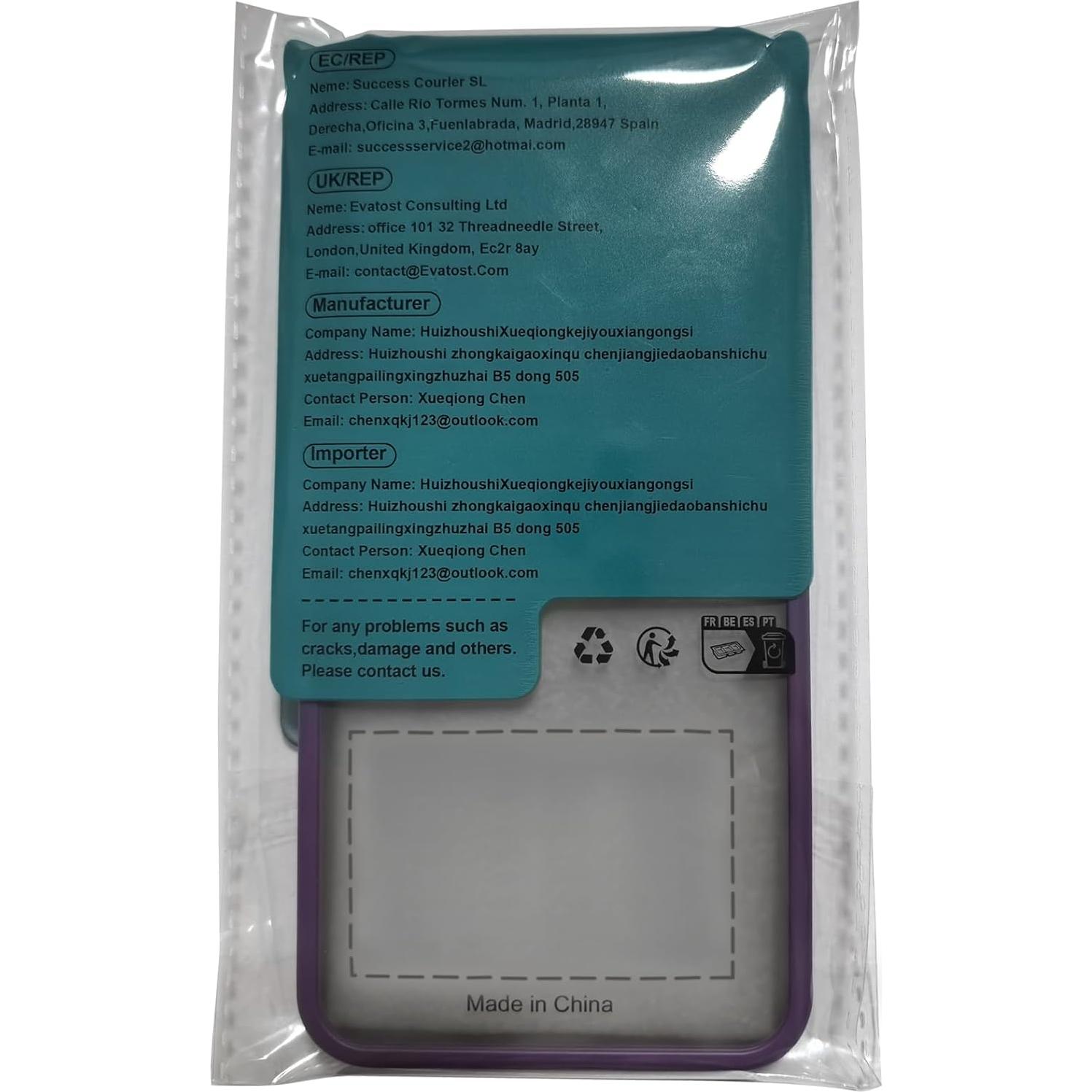 Funda Protectora Qiinogow para Motorola Edge 60 Fusion Púrpura