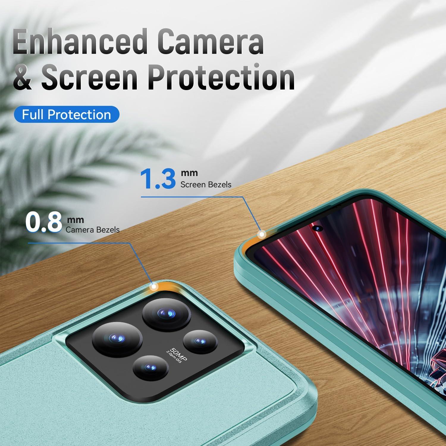 Funda Motorola Moto G 5G 2025 Verde con Protector de Pantalla