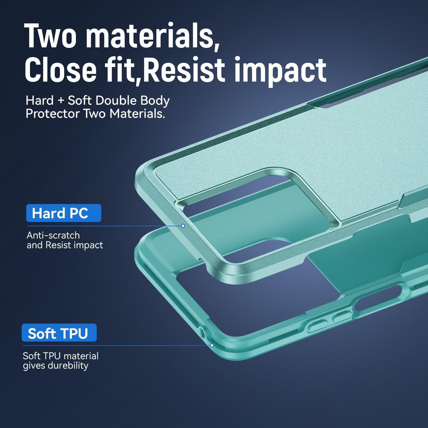 Funda Motorola Moto G 5G 2025 Verde con Protector de Pantalla