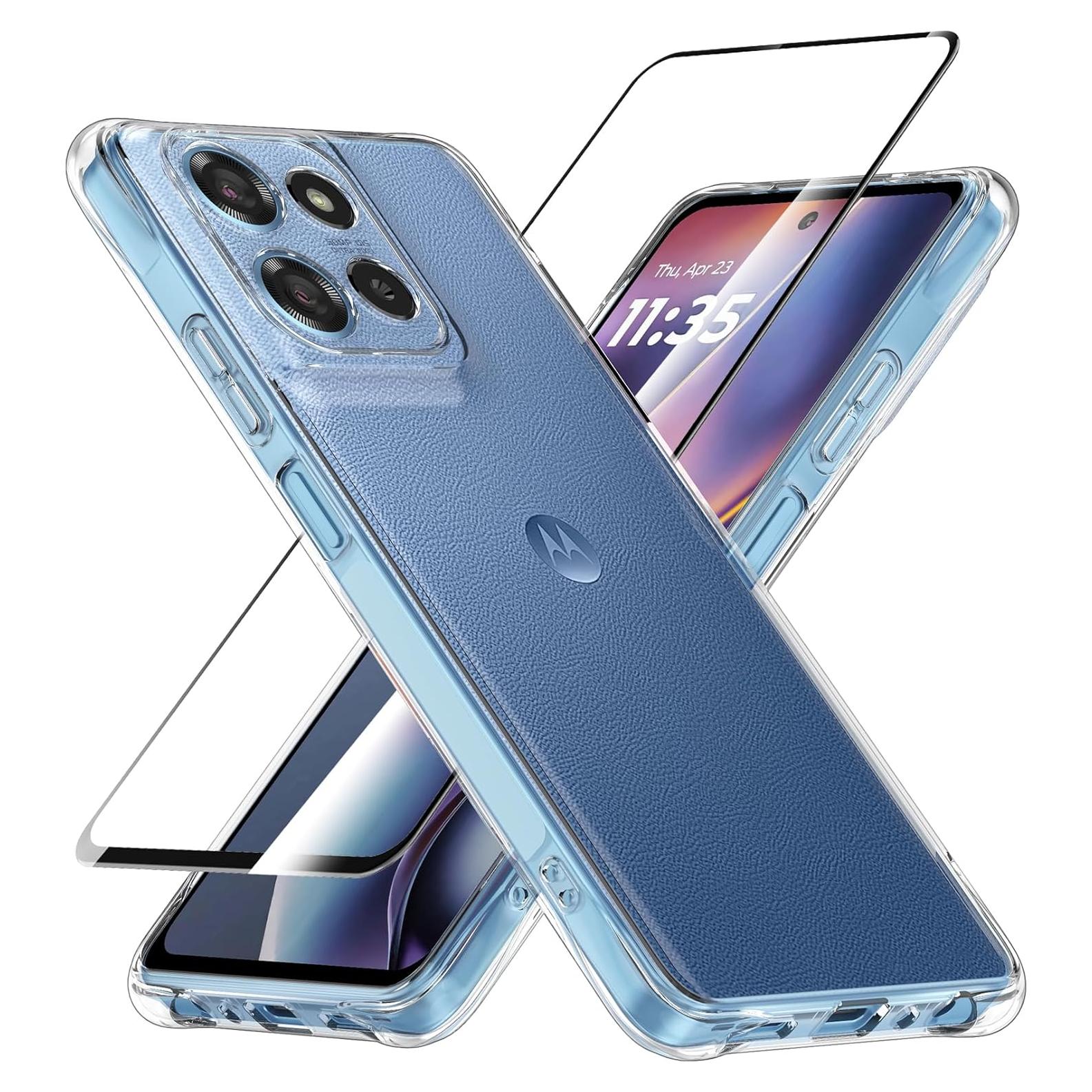 Funda Transparente para Motorola Moto G 2025 + Protector 9H