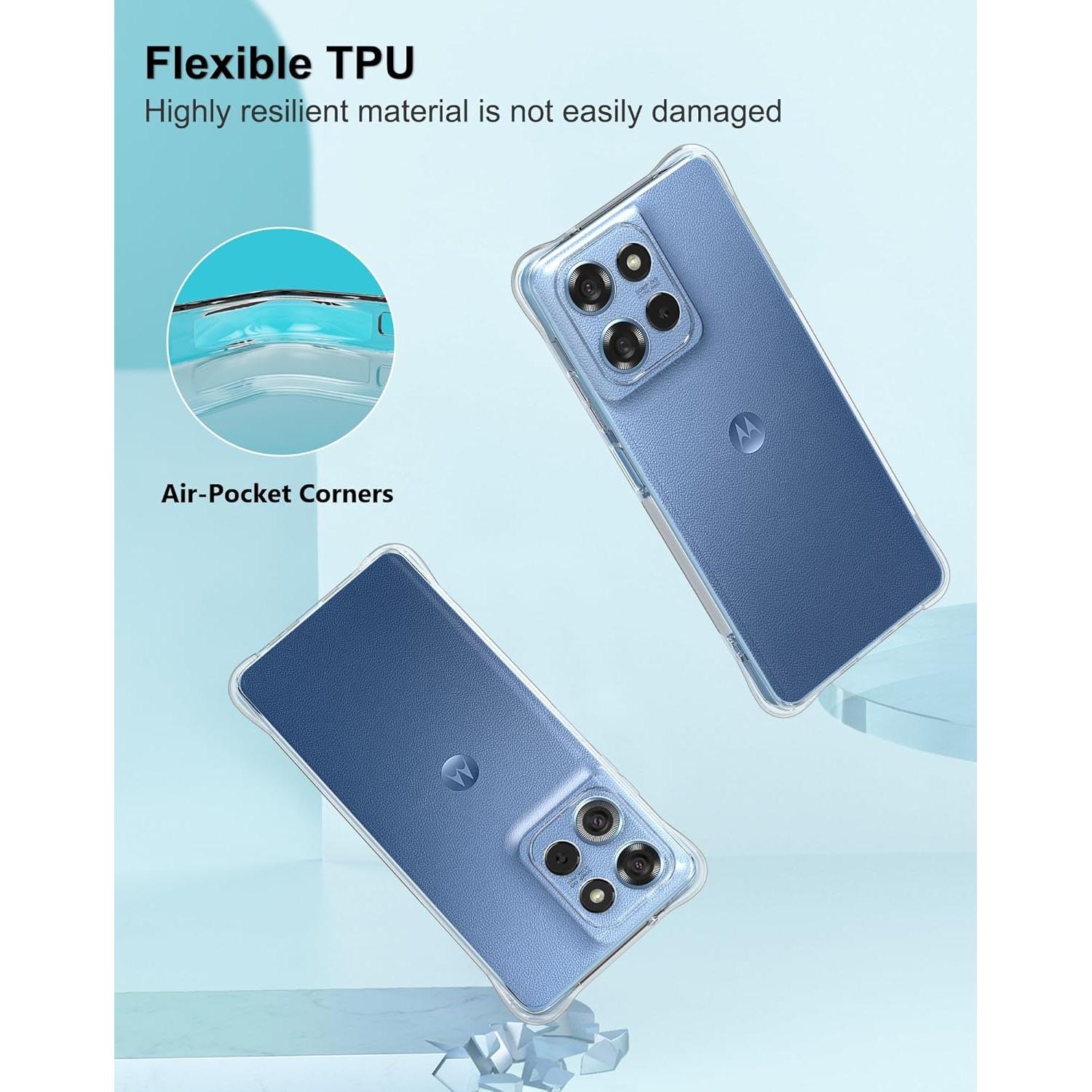 Funda Transparente para Motorola Moto G 2025 + Protector 9H