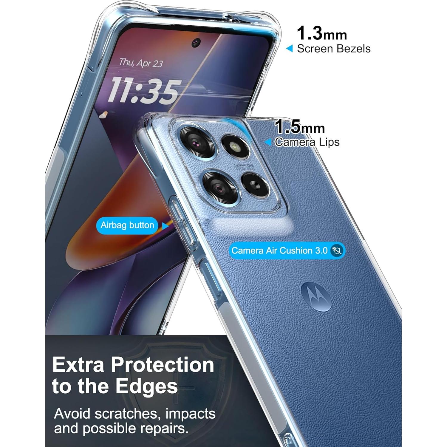 Funda Transparente para Motorola Moto G 2025 + Protector 9H