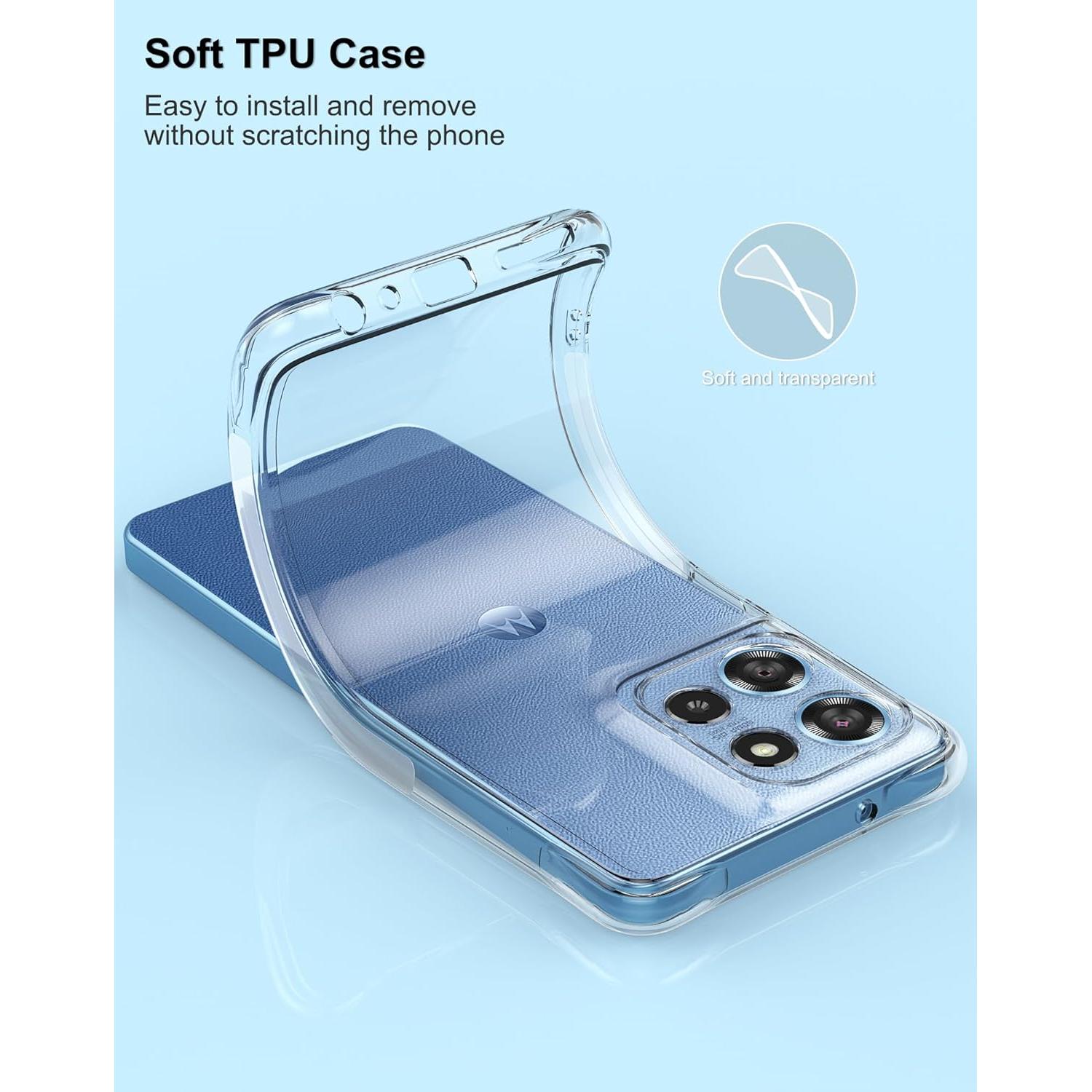 Funda Transparente para Motorola Moto G 2025 + Protector 9H
