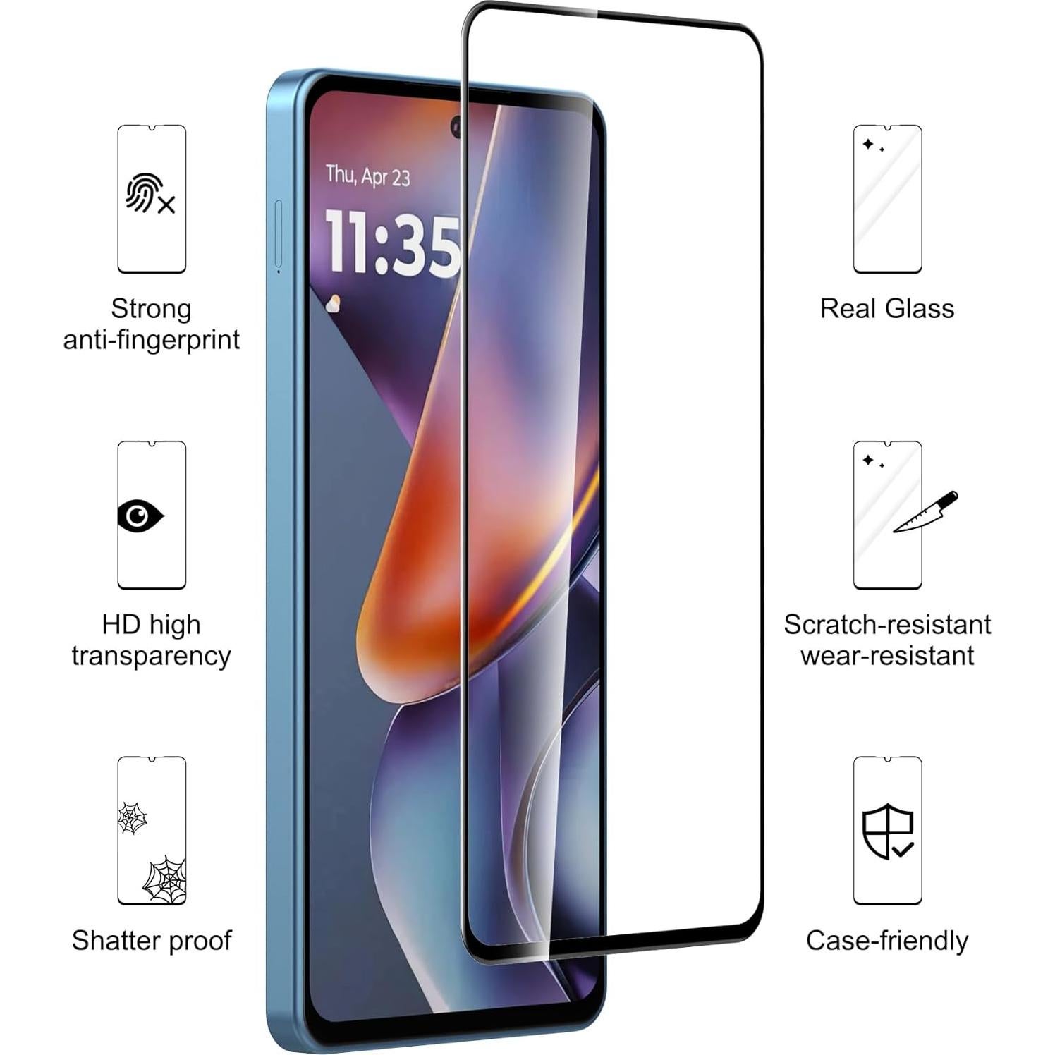 Funda Transparente para Motorola Moto G 2025 + Protector 9H