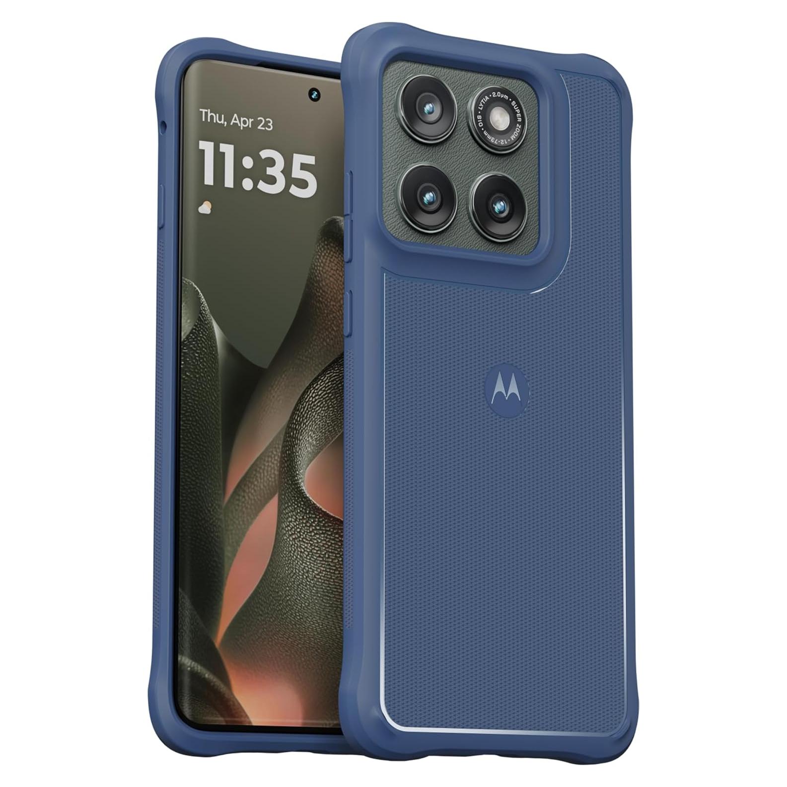Funda Protectora Motorola Edge 2025 Azul Crepúsculo - Ajuste Preciso