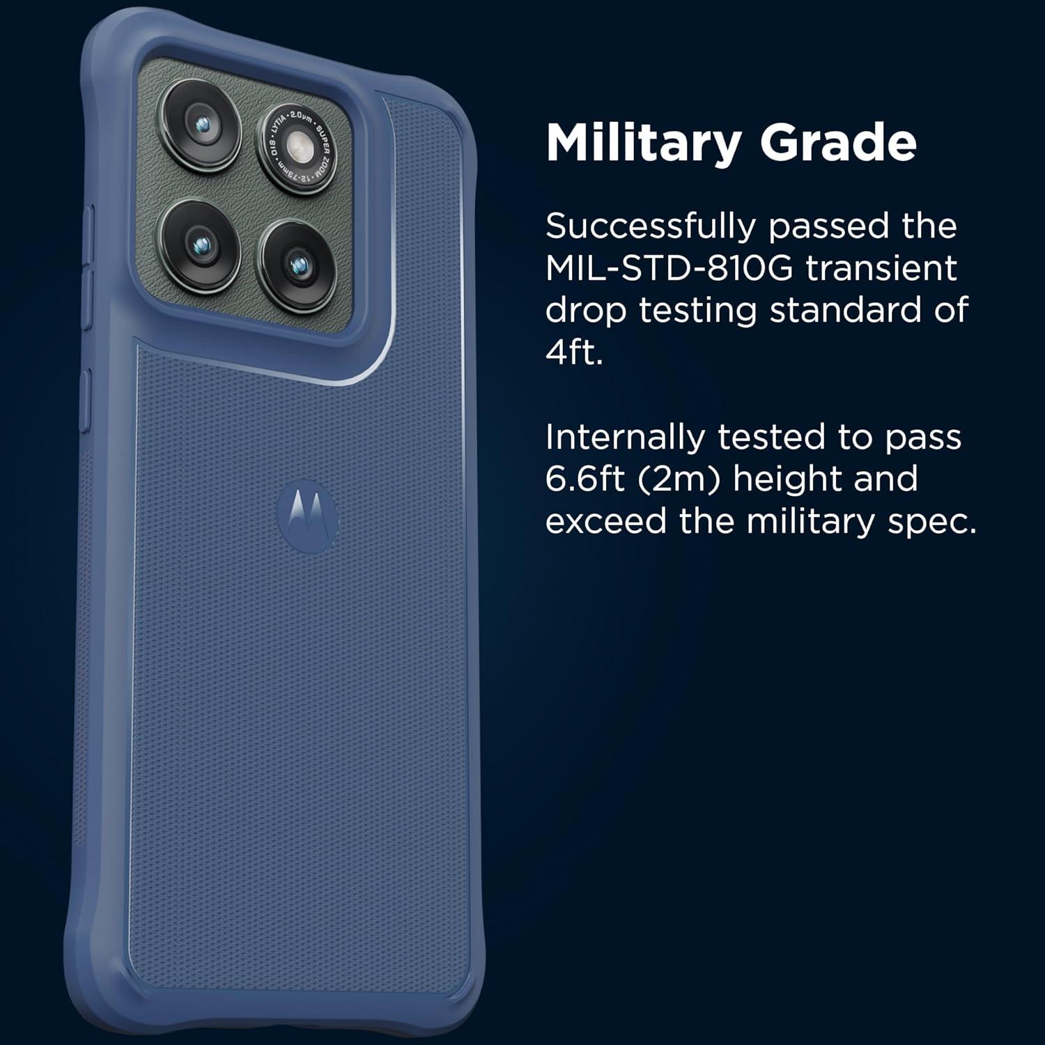 Funda Protectora Motorola Edge 2025 Azul Crepúsculo - Ajuste Preciso