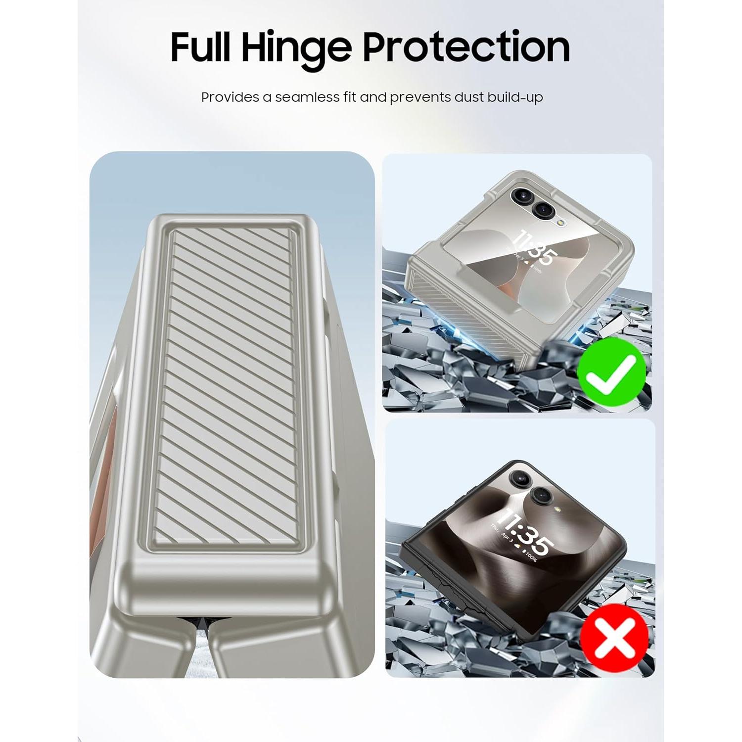 Funda CENMASO para Motorola Razr 2025/2024 - Titanio Natural