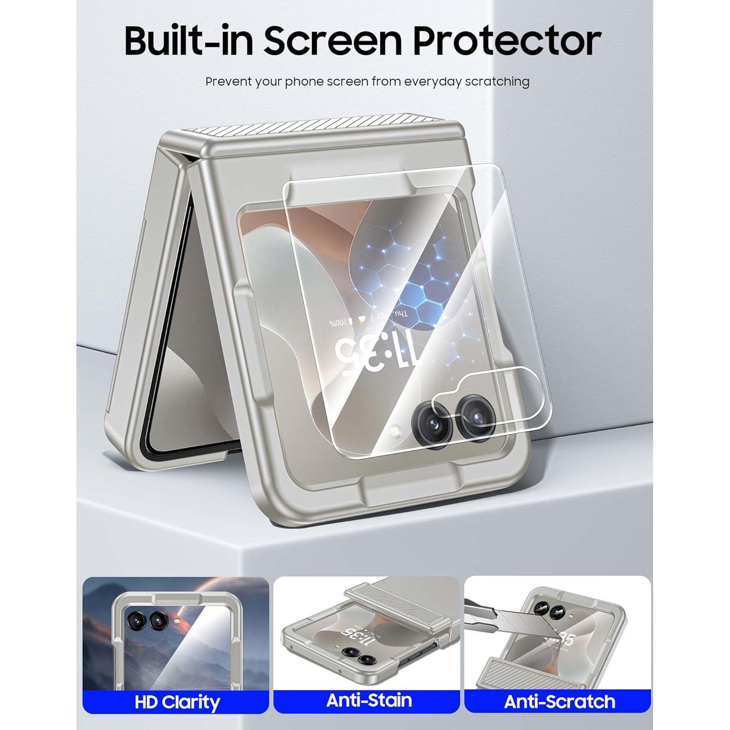 Funda CENMASO para Motorola Razr 2025/2024 - Titanio Natural