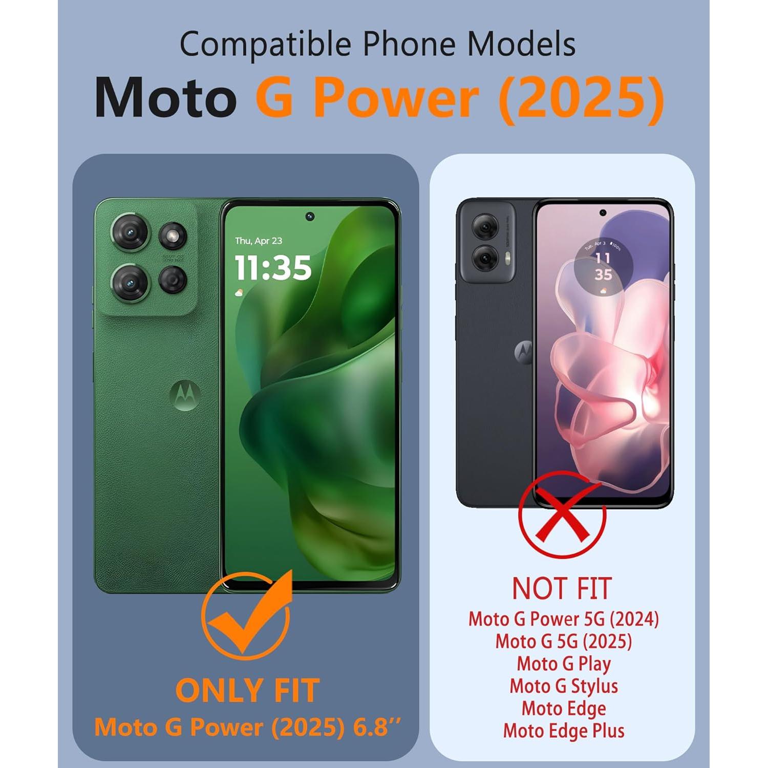 Funda FNTCASE para Motorola Moto G Power 5G 2025 - Mate Magnético