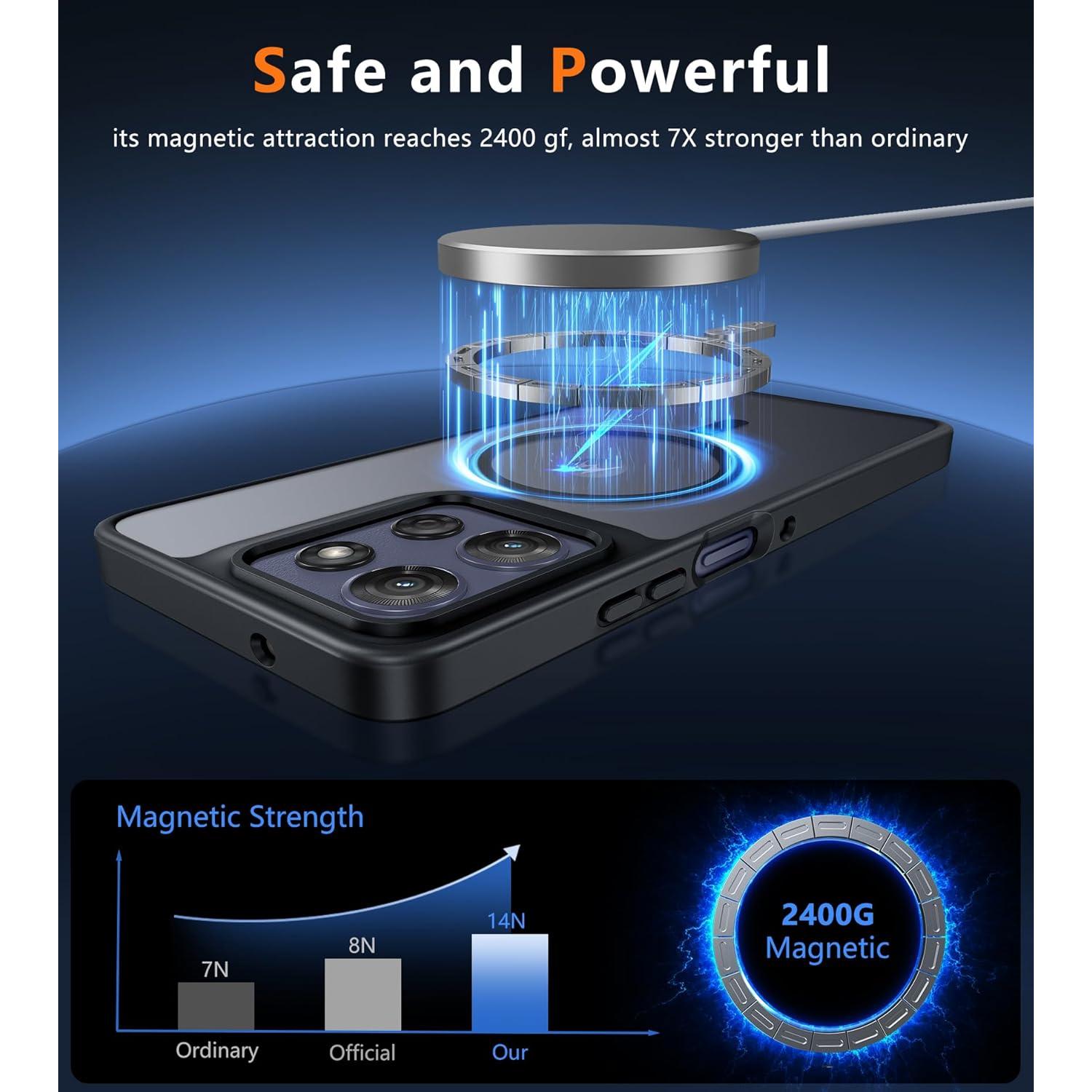 Funda FNTCASE para Motorola Moto G Power 5G 2025 - Mate Magnético