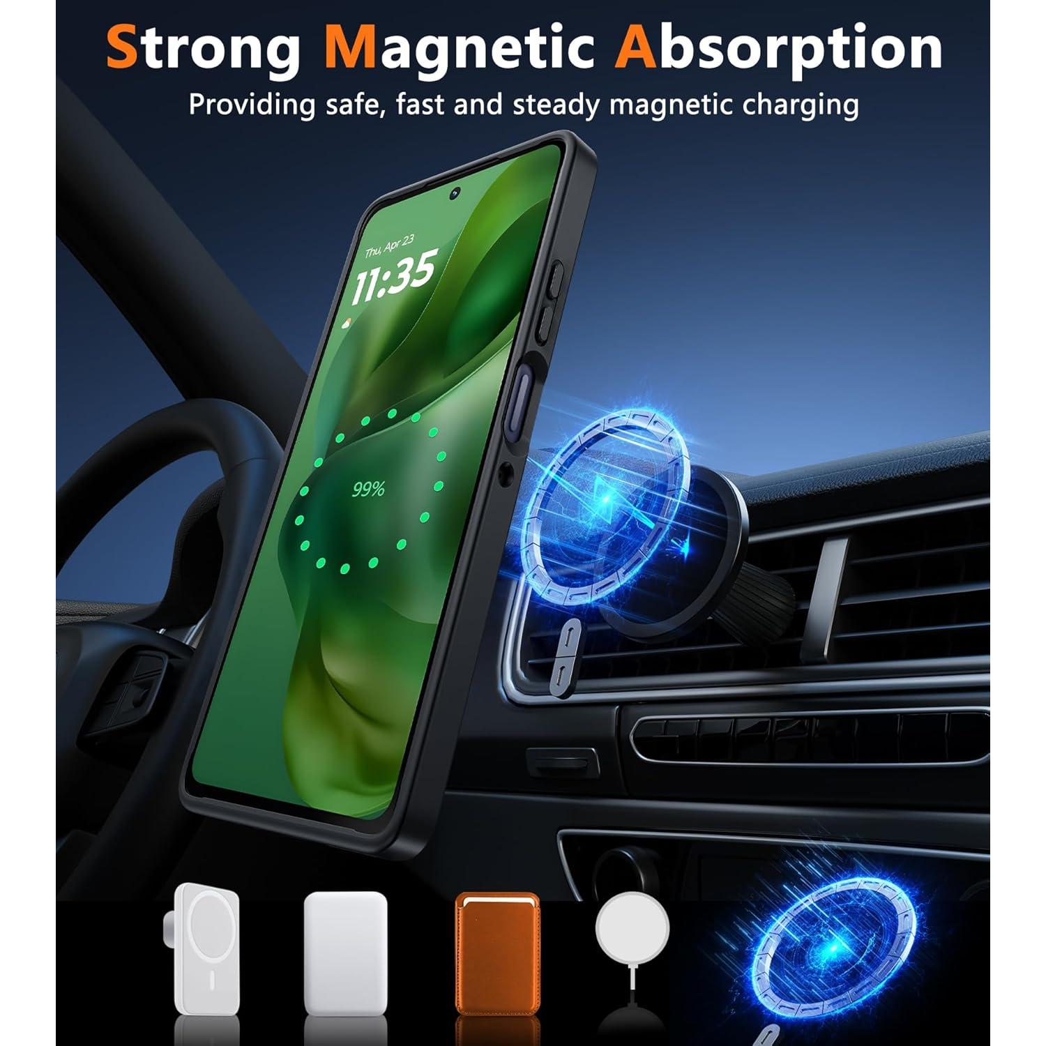 Funda FNTCASE para Motorola Moto G Power 5G 2025 - Mate Magnético