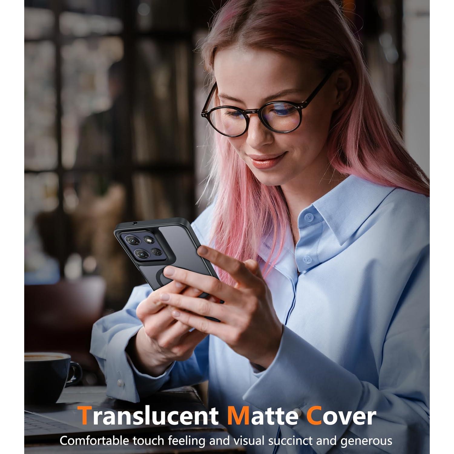 Funda FNTCASE para Motorola Moto G Power 5G 2025 - Mate Magnético