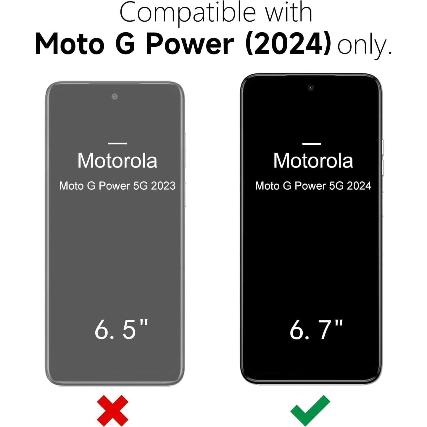 Funda de Silicona para Motorola Moto G Power 5G 2024 - Oakxco