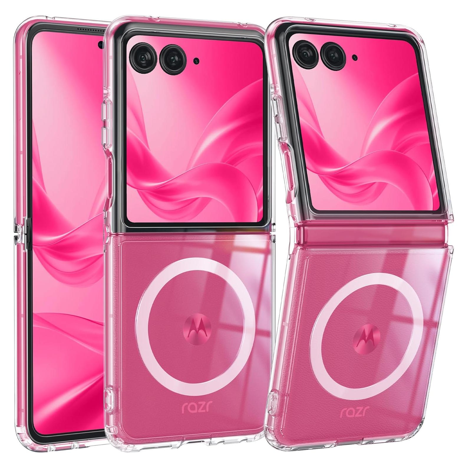 Funda Transparente Magnética FNTCASE para Moto Razr Plus 2025/2024