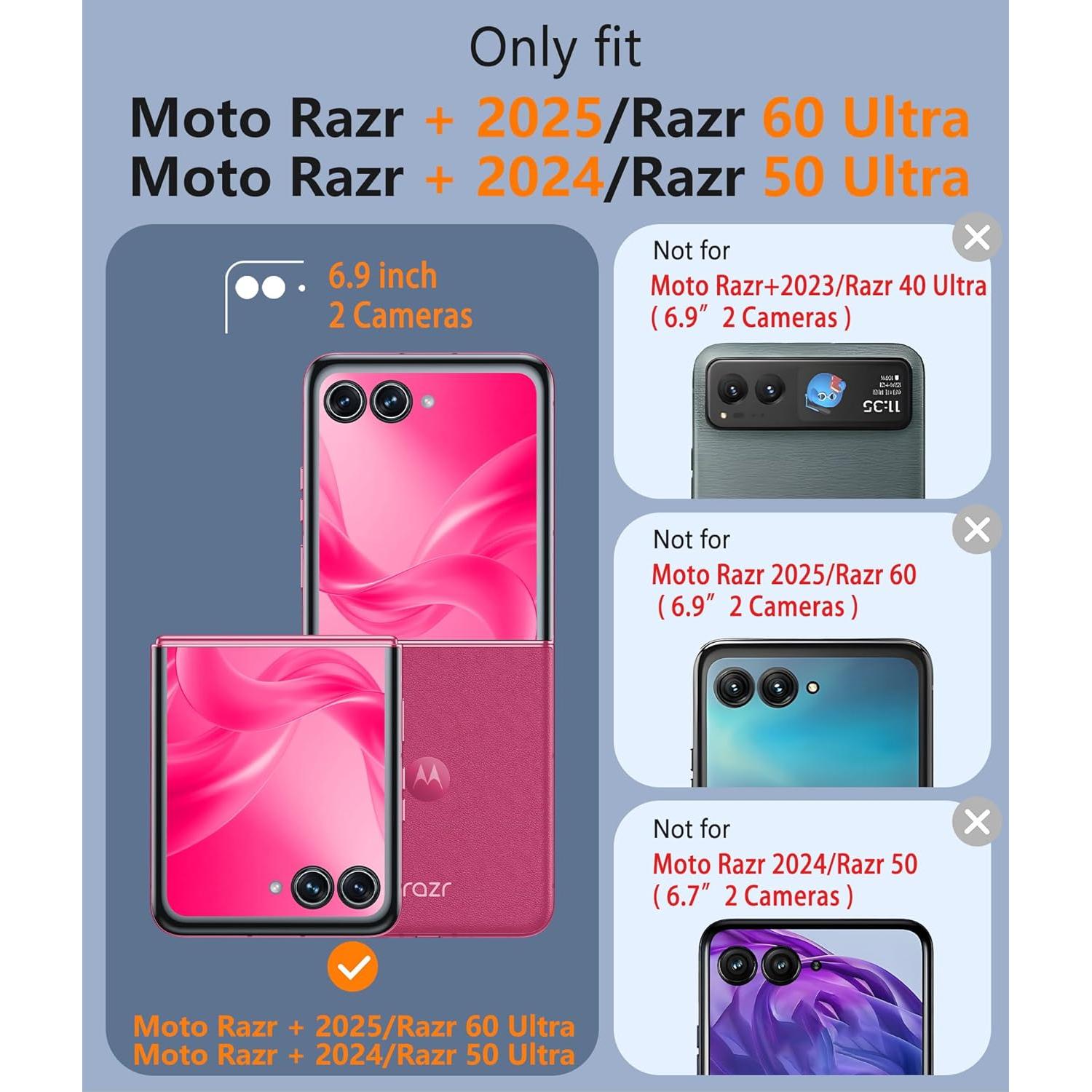 Funda Transparente Magnética FNTCASE para Moto Razr Plus 2025/2024