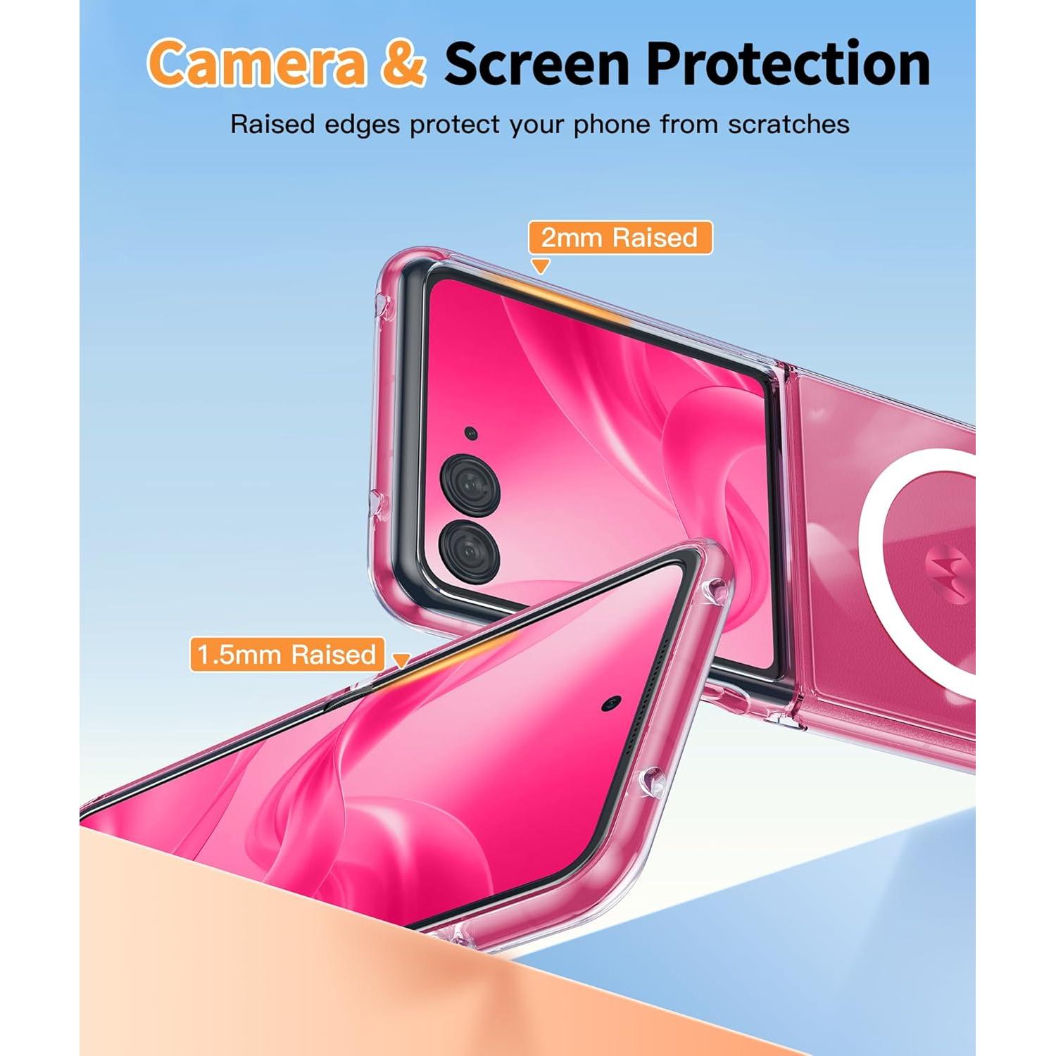 Funda Transparente Magnética FNTCASE para Moto Razr Plus 2025/2024