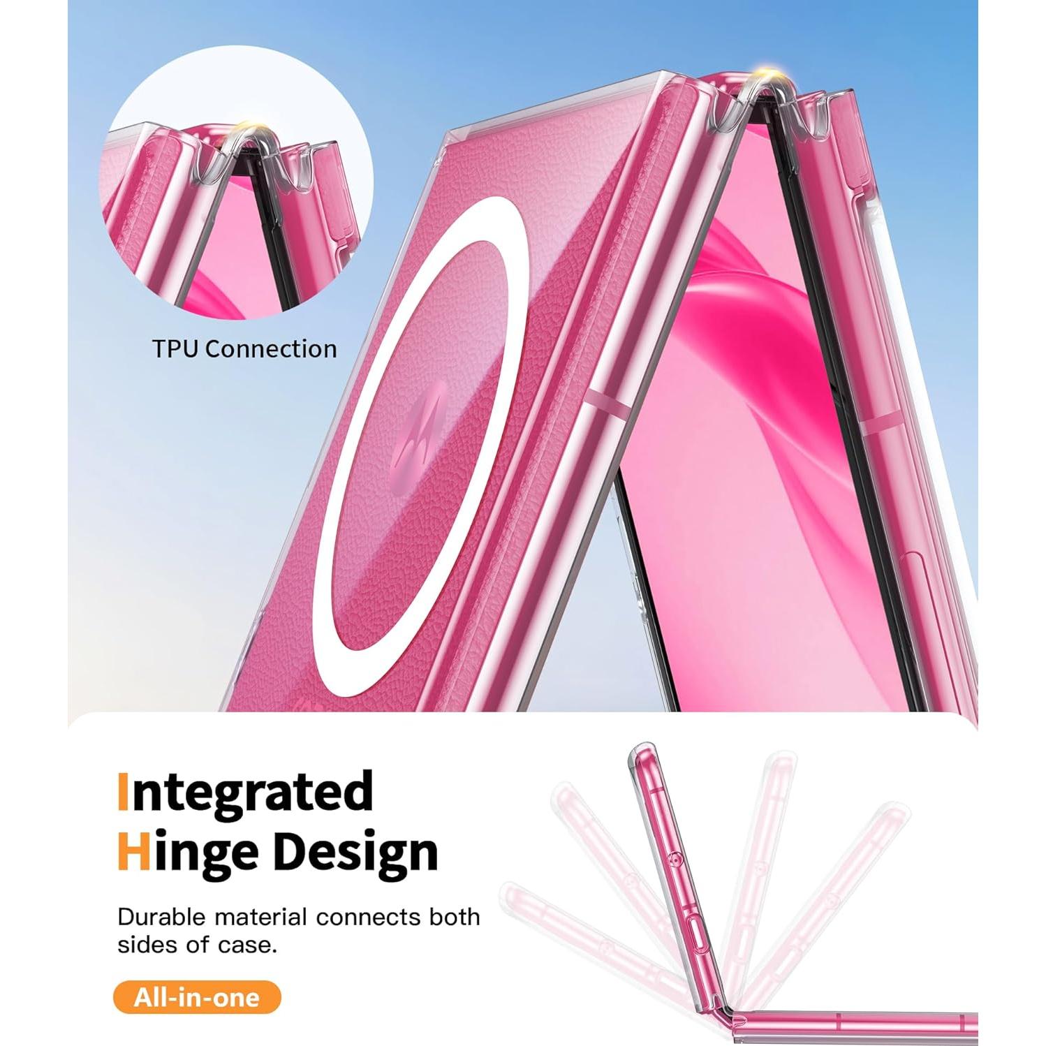 Funda Transparente Magnética FNTCASE para Moto Razr Plus 2025/2024