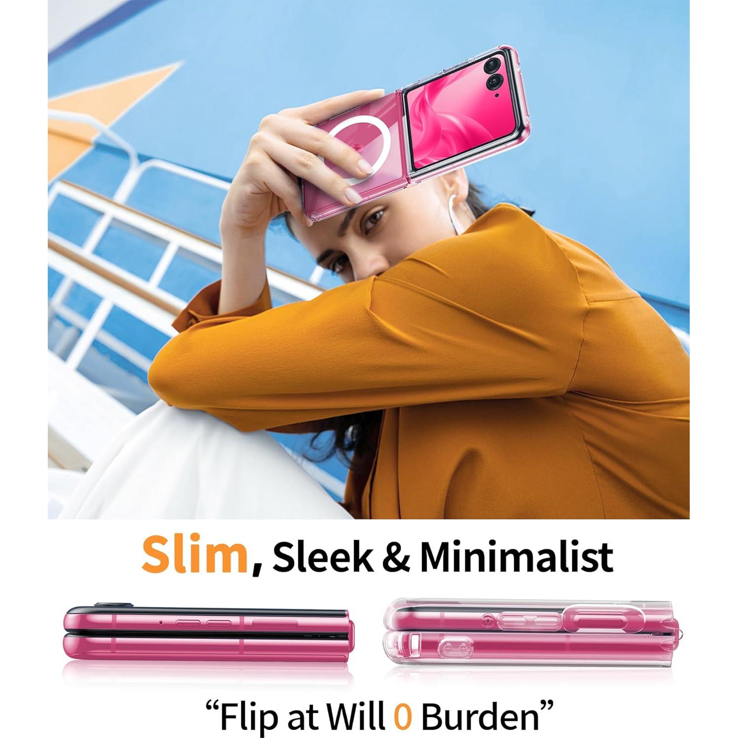 Funda Transparente Magnética FNTCASE para Moto Razr Plus 2025/2024