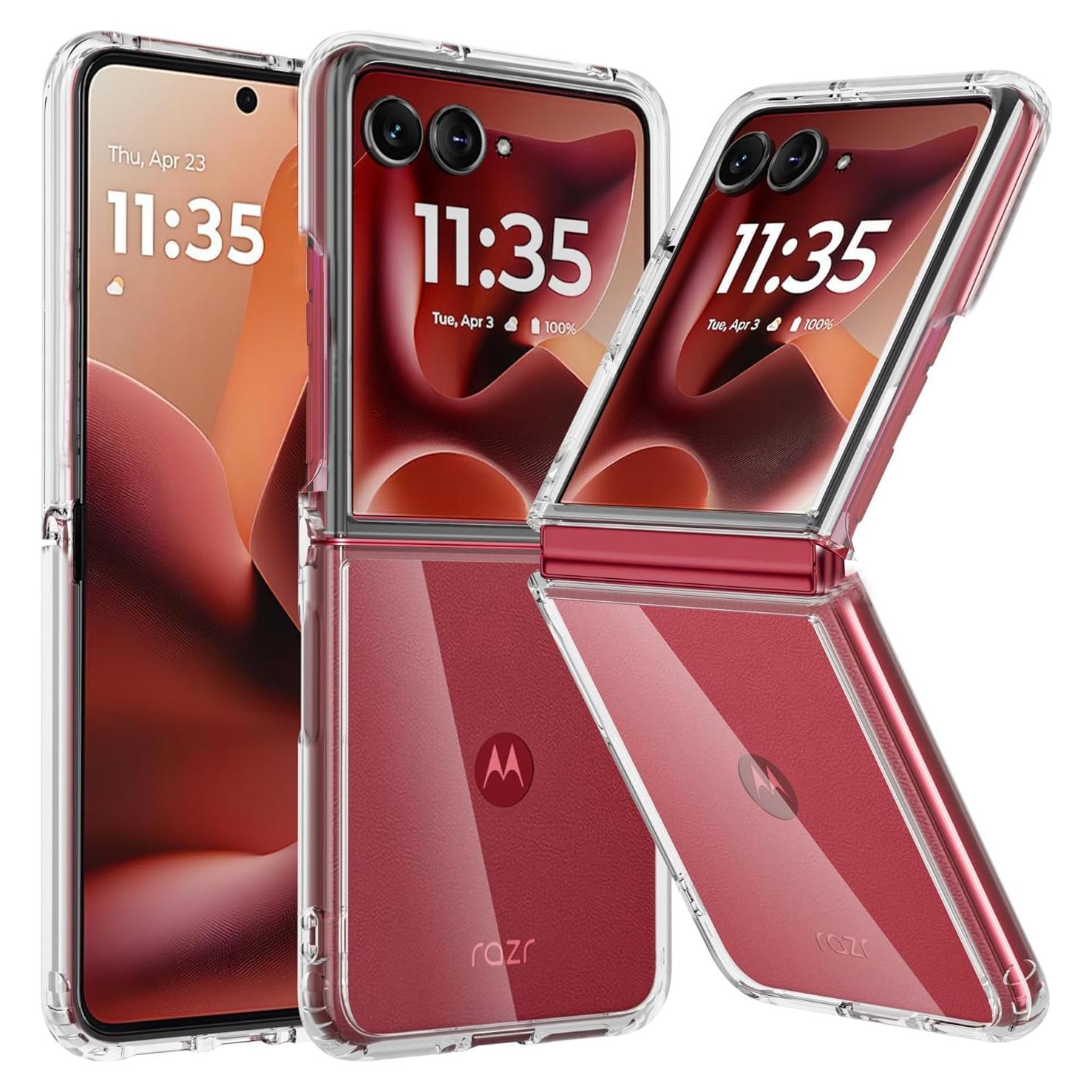 Funda Transparente Motorola Razr+ 2025 Bumper Dura 32g