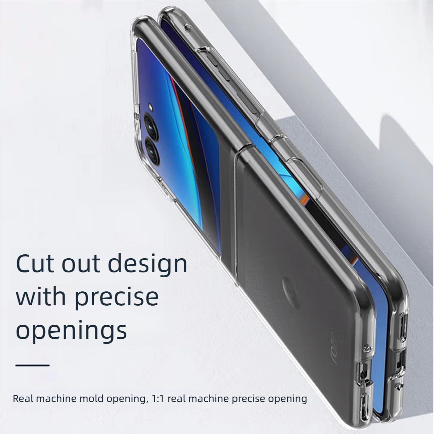 Funda Transparente Motorola Razr+ 2025 Bumper Dura 32g