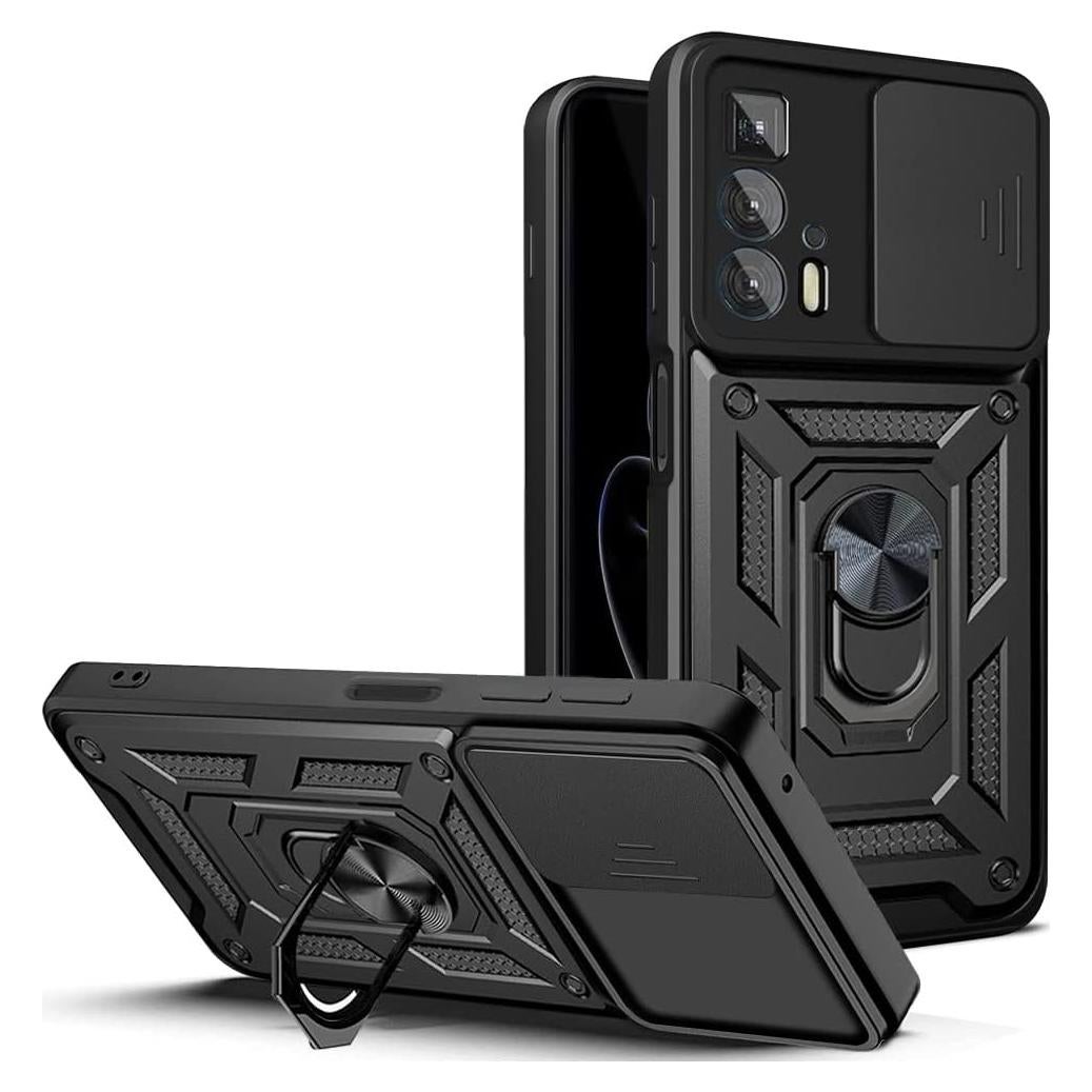 Funda a Prueba de Golpes Ysnzaq para Motorola Edge 20 Pro - Negro