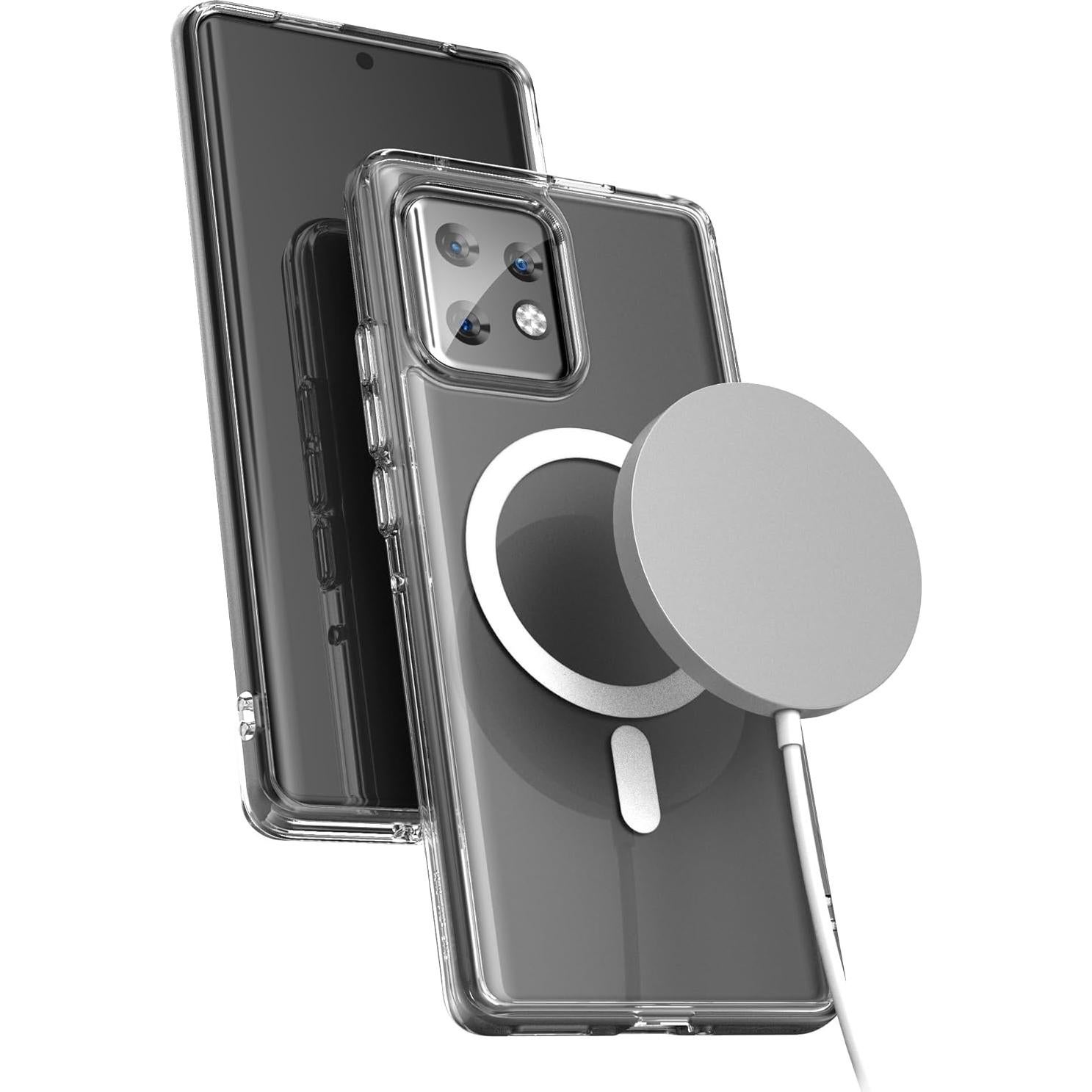 Funda Magnética Encased para Motorola Edge Plus 2023 - Transparente, Compatible con MagSafe
