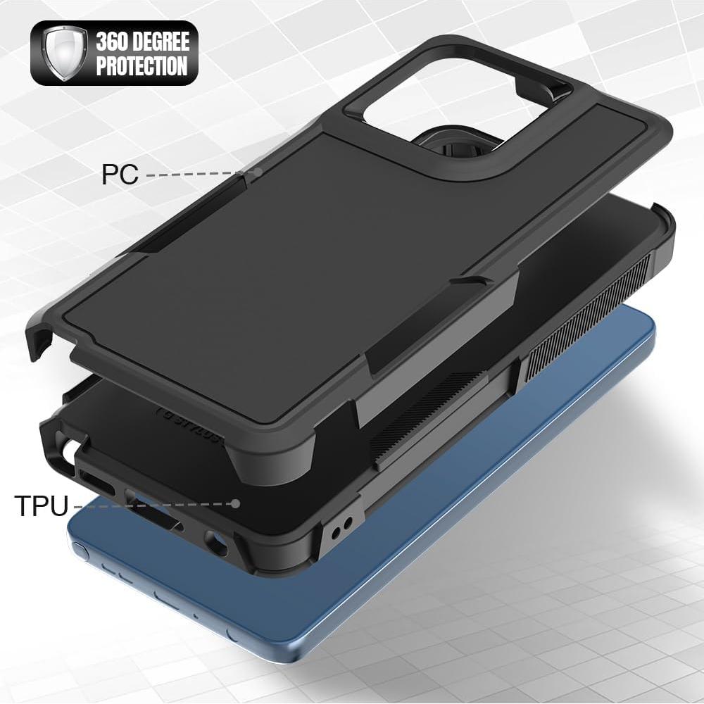 Funda protectora híbrida para Moto G Stylus 5G 2025 - Negro