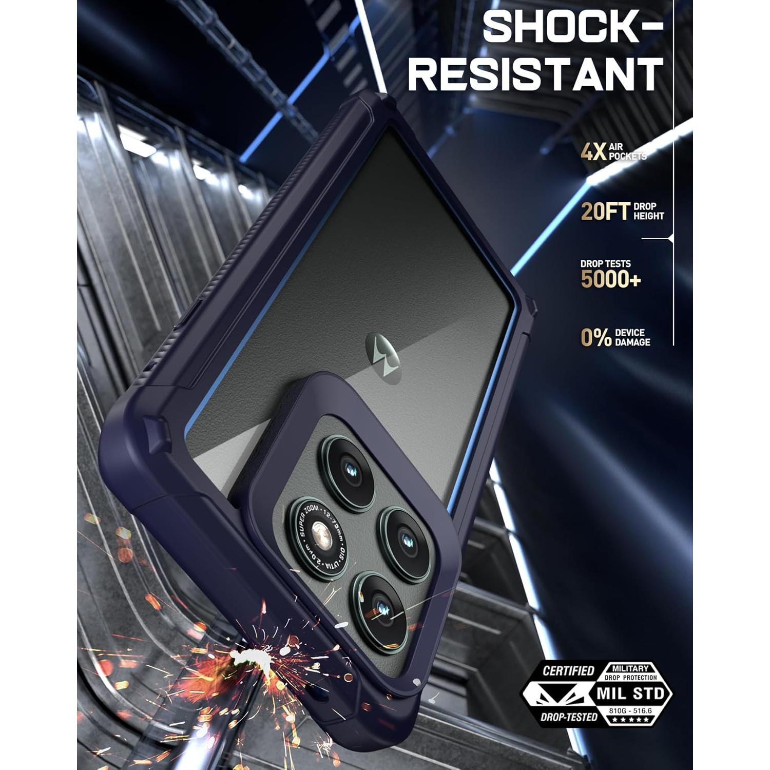 Funda Poetic Guardian para Motorola Moto Edge 2025 Azul