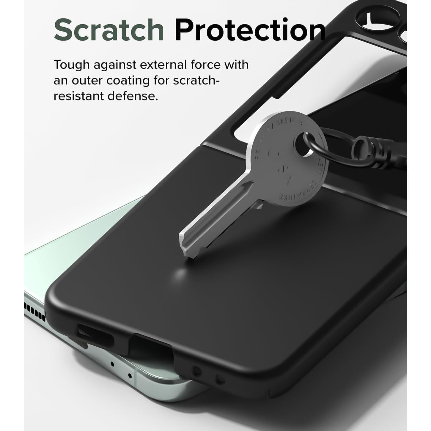 Funda delgada QiiStar para Motorola Razr 2024 con protector