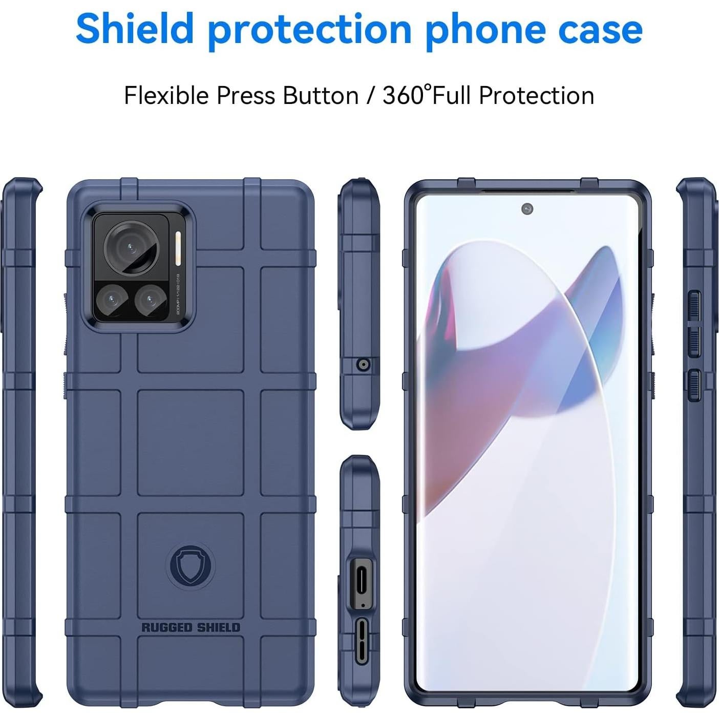 Funda Ajustada Motorola Moto Edge 30 Ultra/X30 Pro Azul