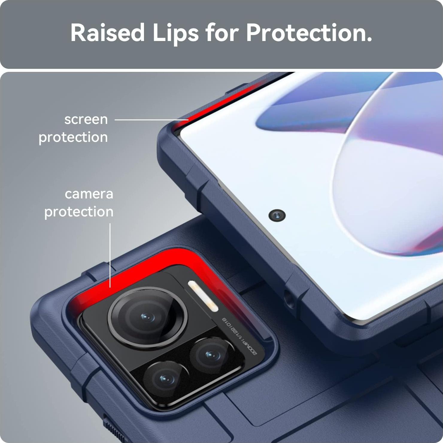 Funda Ajustada Motorola Moto Edge 30 Ultra/X30 Pro Azul