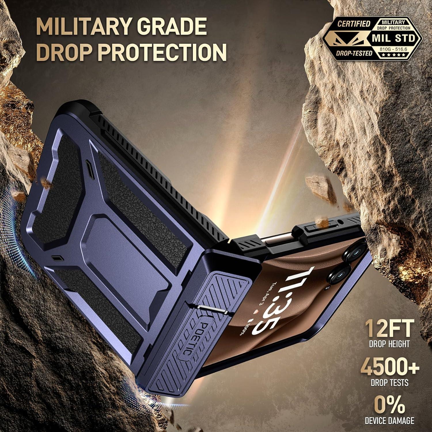 Funda Poetic Spartan para Motorola Razr Plus 2024/2025 - Azul