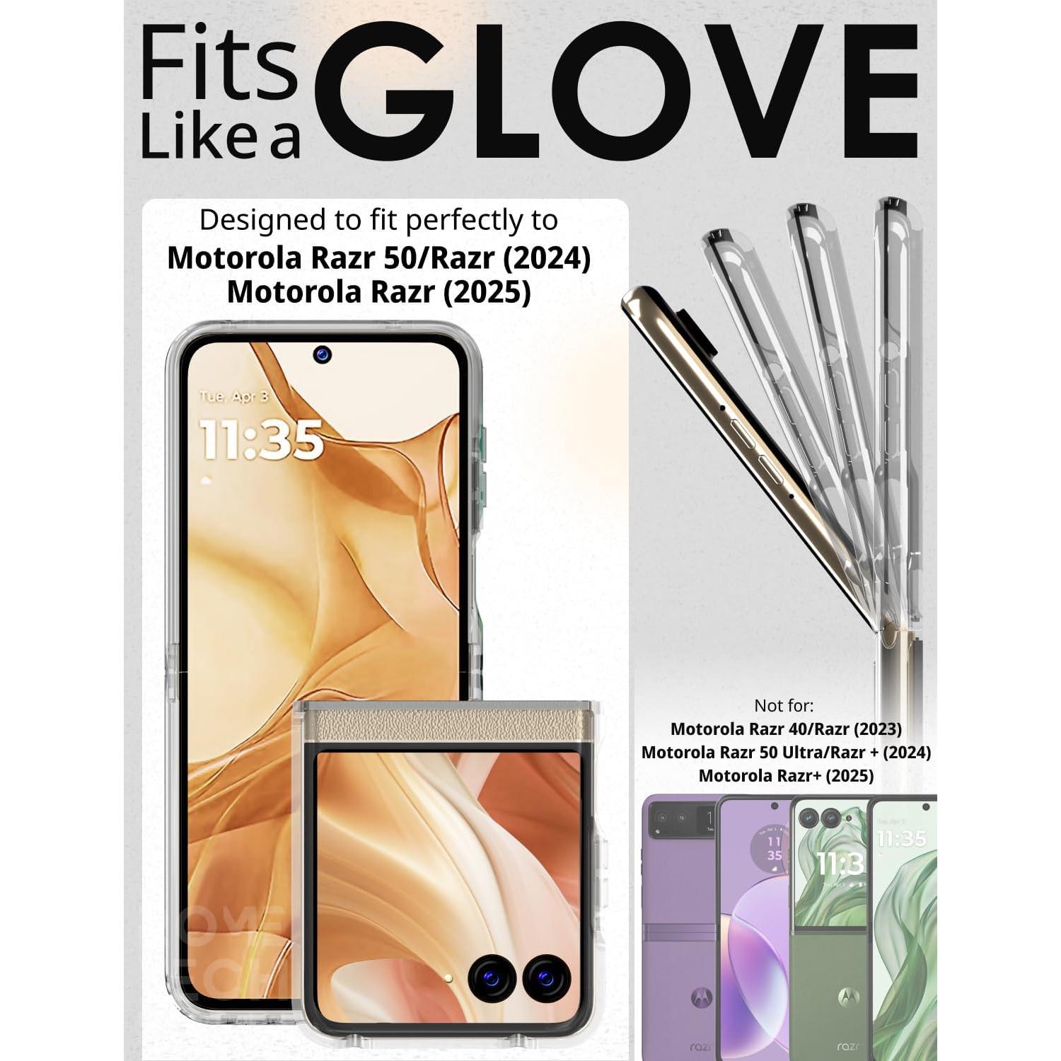 Funda con Batería 4000mAh para Motorola Razr 50/2025 - Transparente