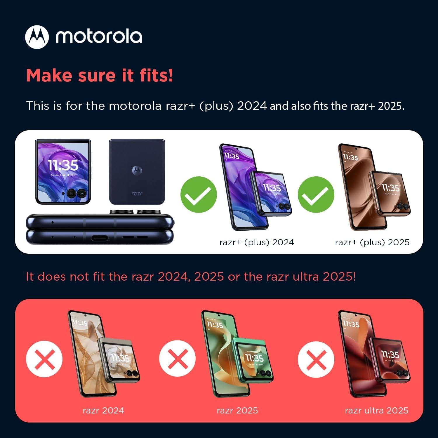 Funda Protectora Motorola Razr+ 2024/2025 Azul Medianoche