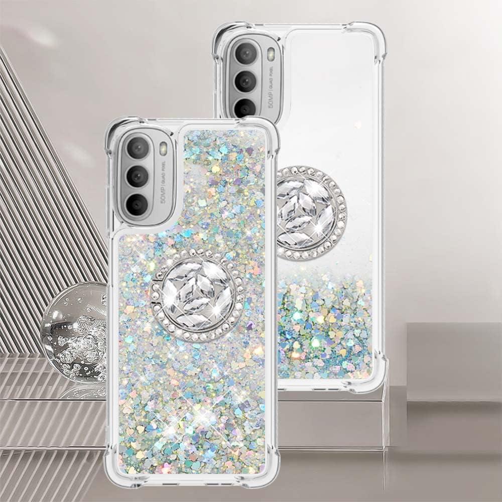Funda Brillante TPU para Motorola Moto G 5G 2022 Plata
