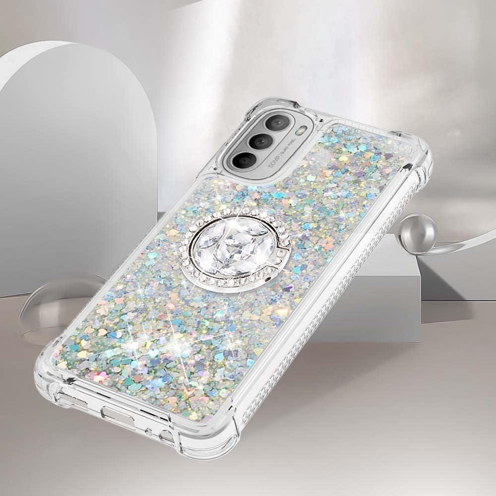 Funda Brillante TPU para Motorola Moto G 5G 2022 Plata