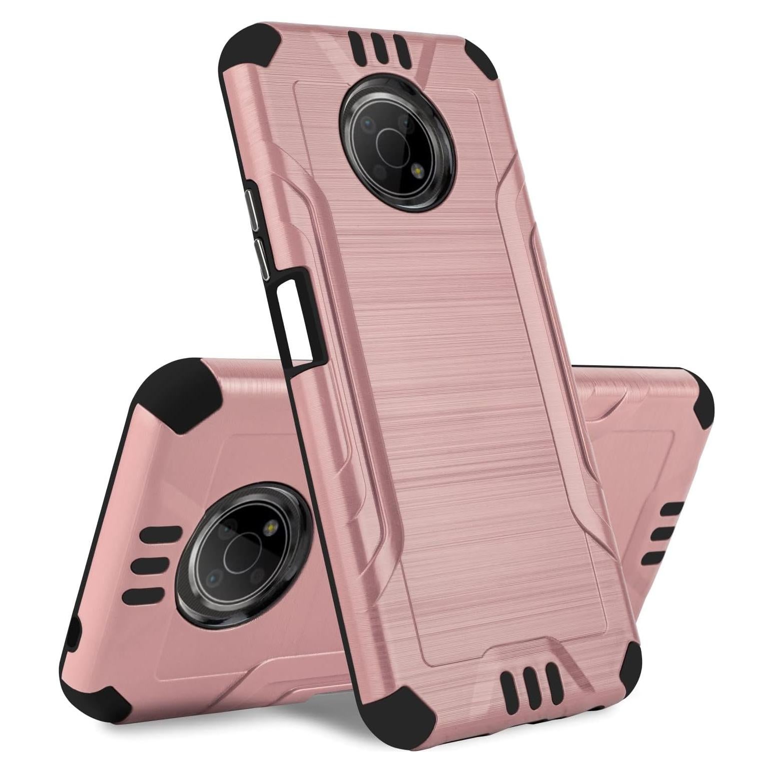 Funda HRWireless para Nokia G300 5G - Oro Rosa, 6.5"