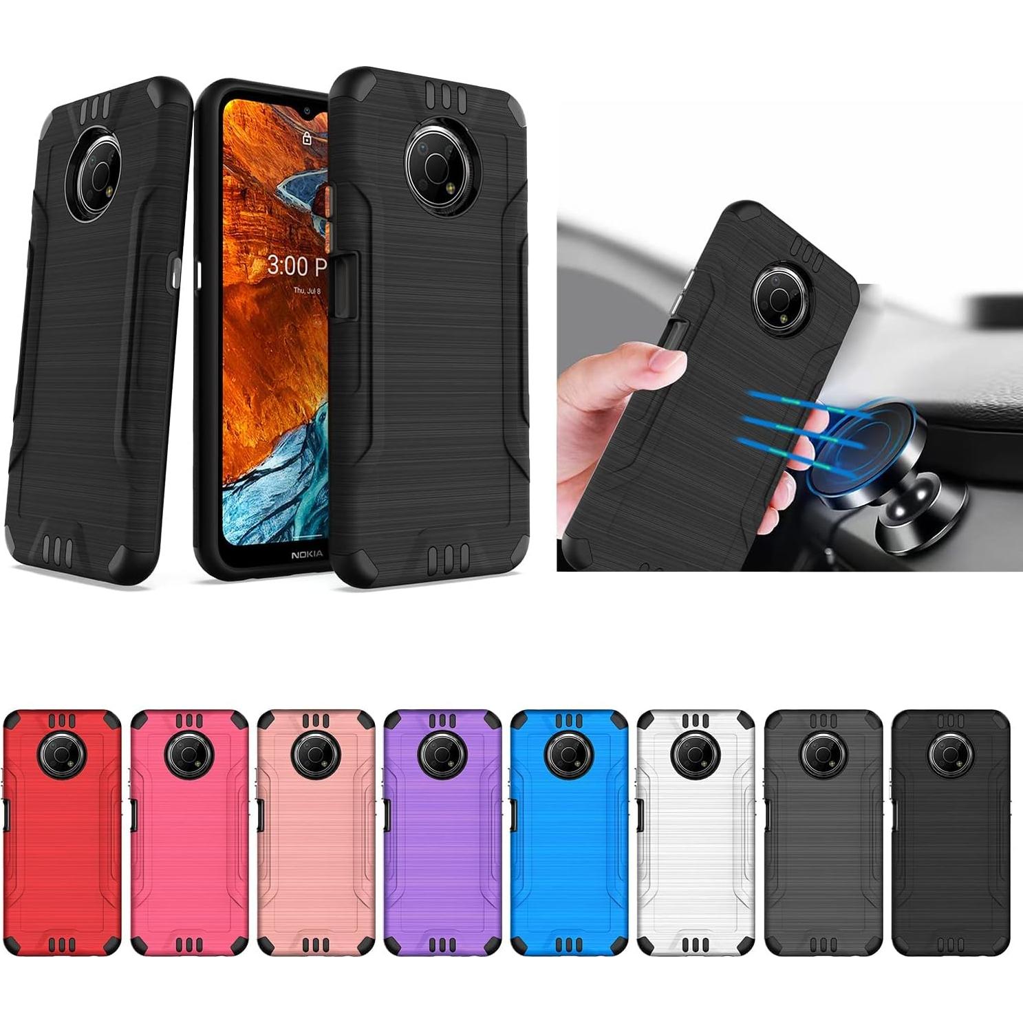 Funda HRWireless para Nokia G300 5G - Oro Rosa, 6.5"