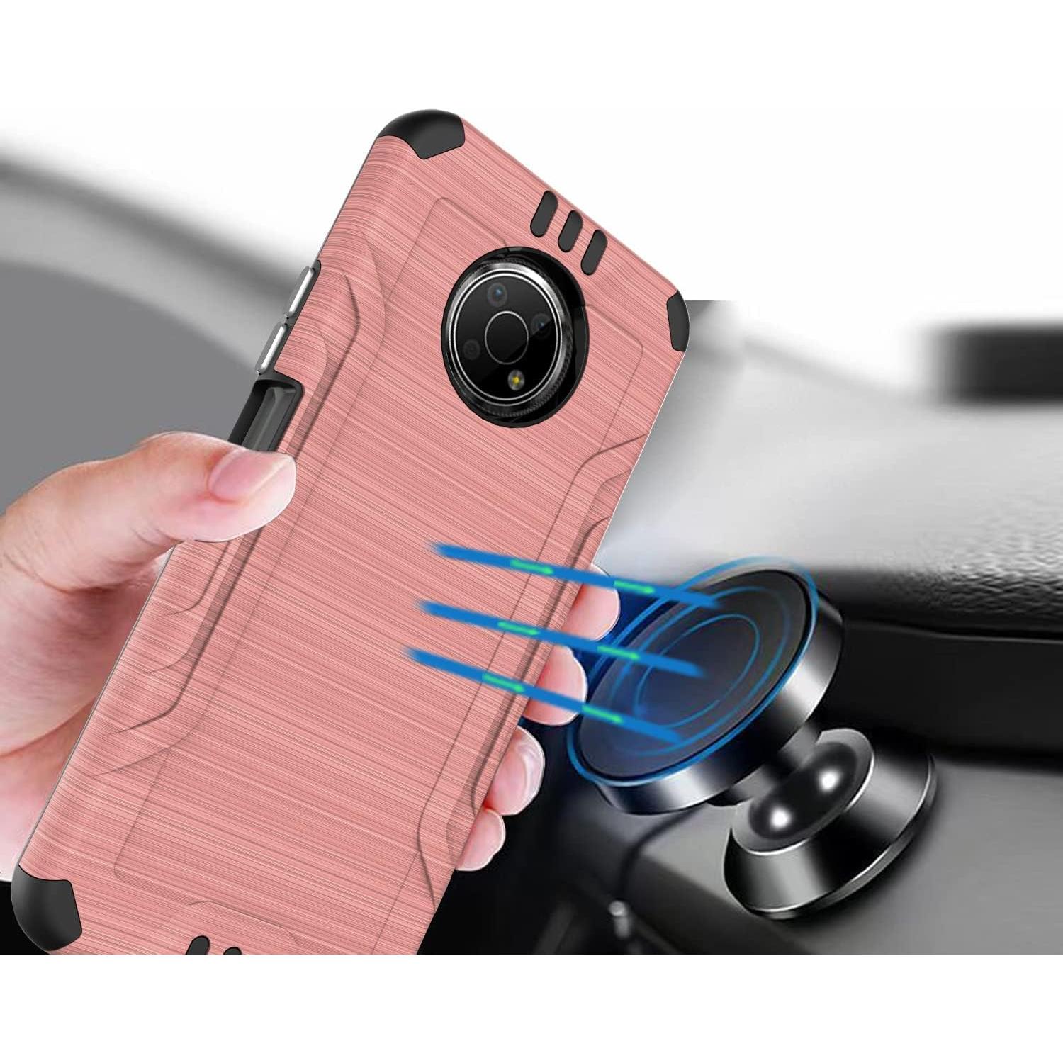 Funda HRWireless para Nokia G300 5G - Oro Rosa, 6.5"